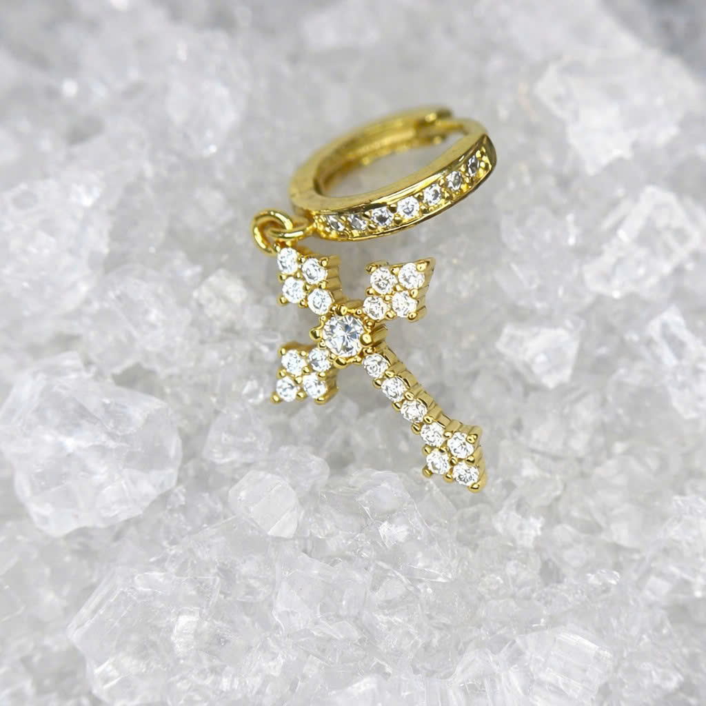 Khuyên vòng kiểu mạ điện vàng thánh giá 10mm_thumbnail_2