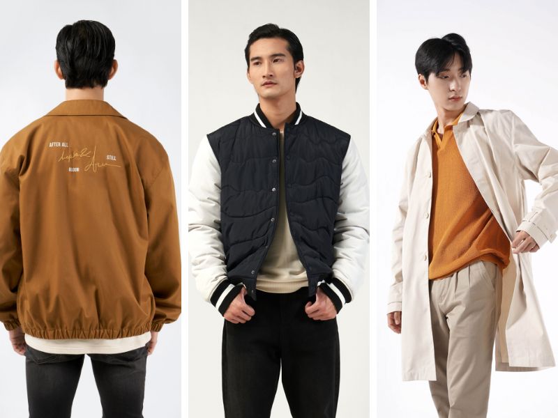 Chọn áo khoác nam không cổ phù hợp với dáng người