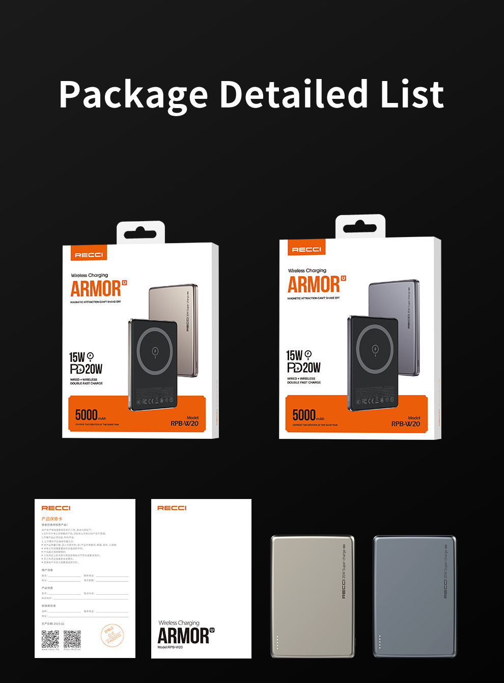 Sạc Dự Phòng Recci - RPB-W20