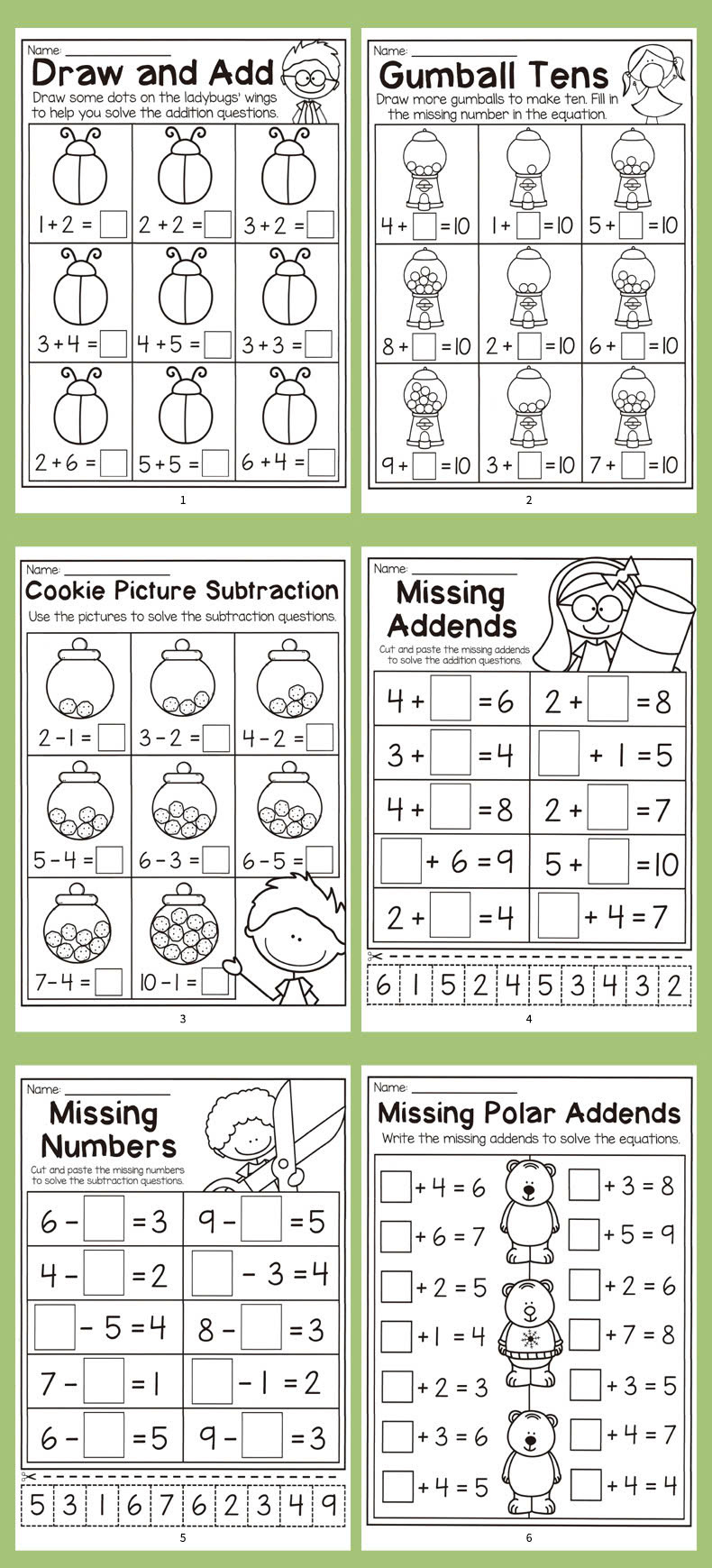 Toán Tiếng Anh mầm non Kindergarten Addition and Subtraction_thumbnail_6