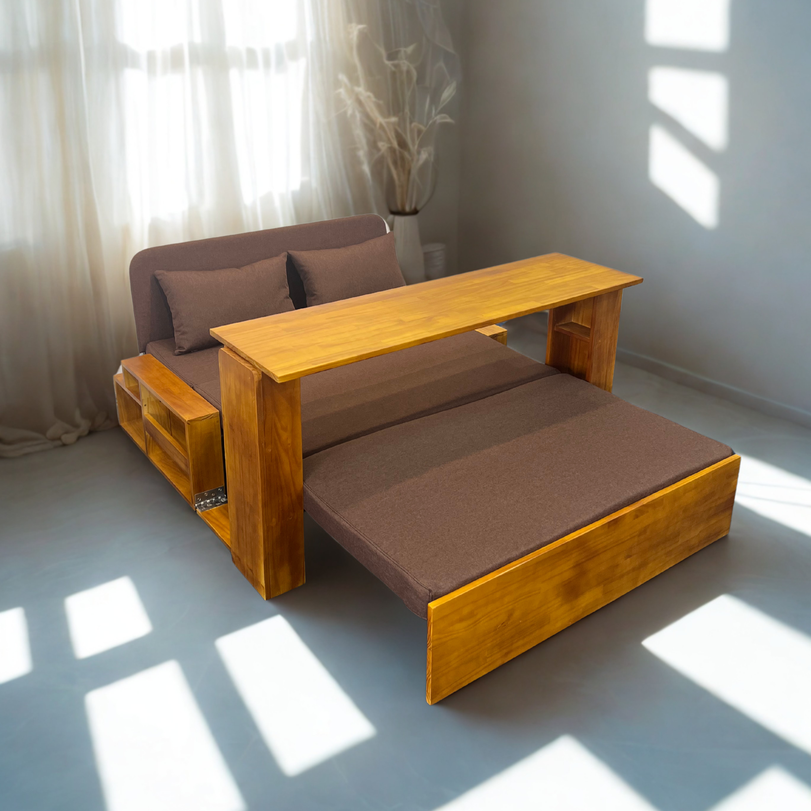 copy Sofa giường 4 trong 1 SmartFurni SMF30 Gỗ Tự Nhiên - Tích hợp bàn làm việc + bàn ăn_thumbnail_0