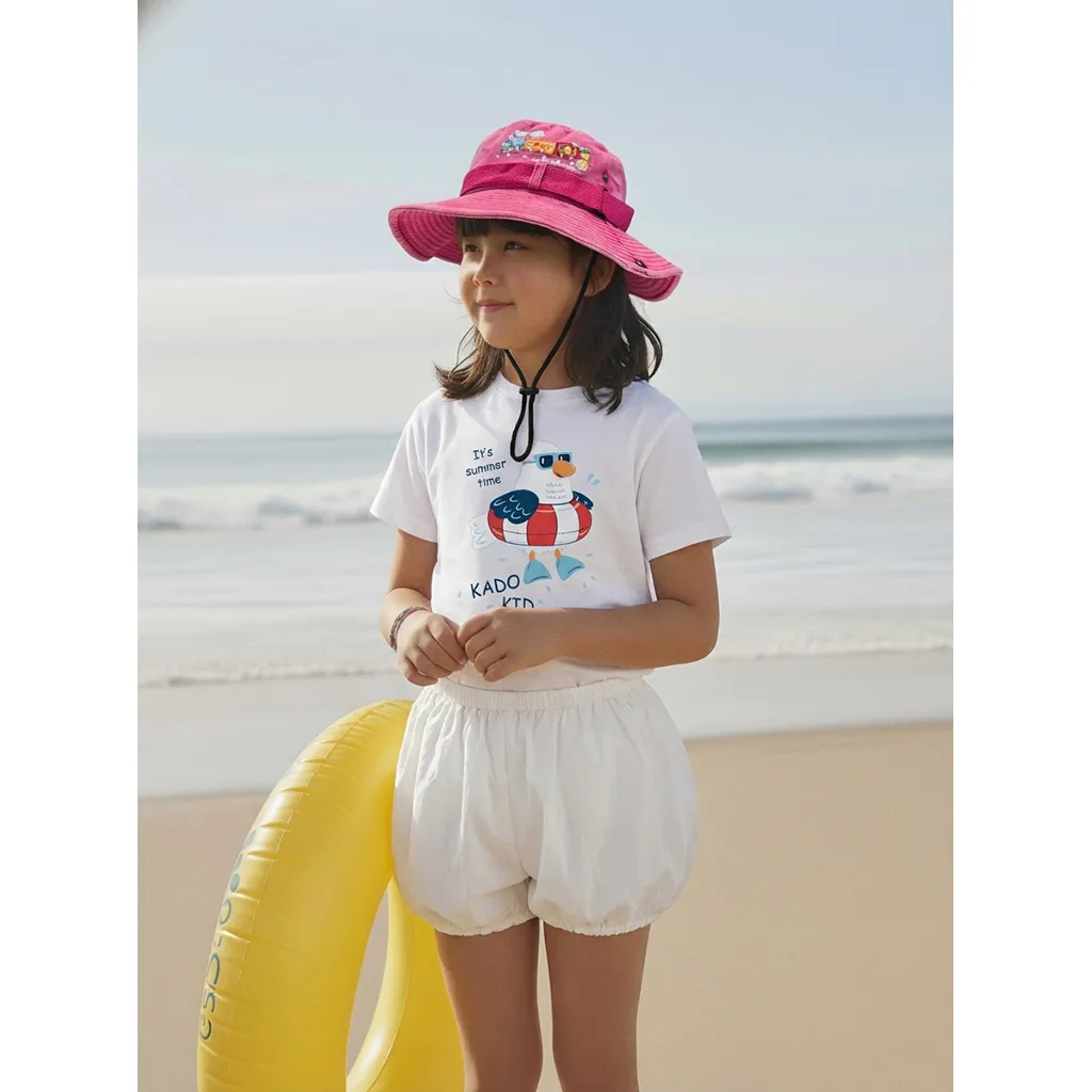 Áo thun bé gái form rộng hoạt hình hè biển Kado 3433_thumbnail_3
