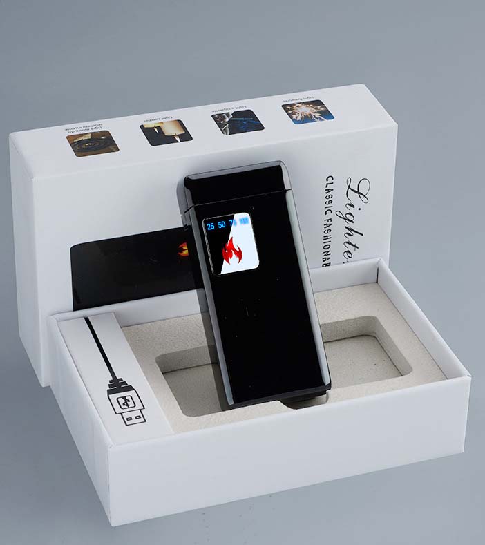 Bật lửa gas sạc điện WF19GL fullbox tặng kèm đầu bơm gas_thumbnail_4