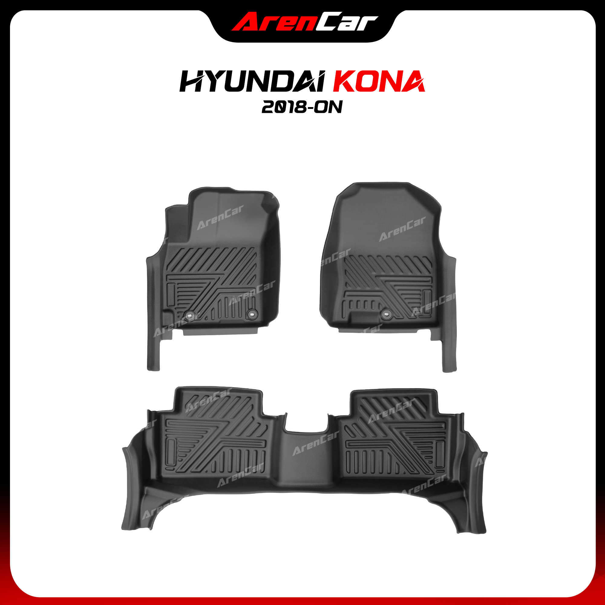 Thảm Lót Sàn Ô Tô TPE Nhựa Đúc Hyundai Kona