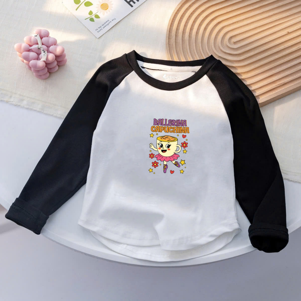 Áo Thu - Đông cho bé gái  in hình Tralalero Tralala, Ballerina Capucina  - Loza Kids AD002_thumbnail_6
