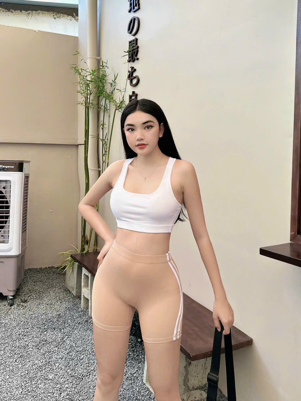 Quần Đùi Thể Thao Phối 3 Sọc, Dáng Ôm Body_thumbnail_6