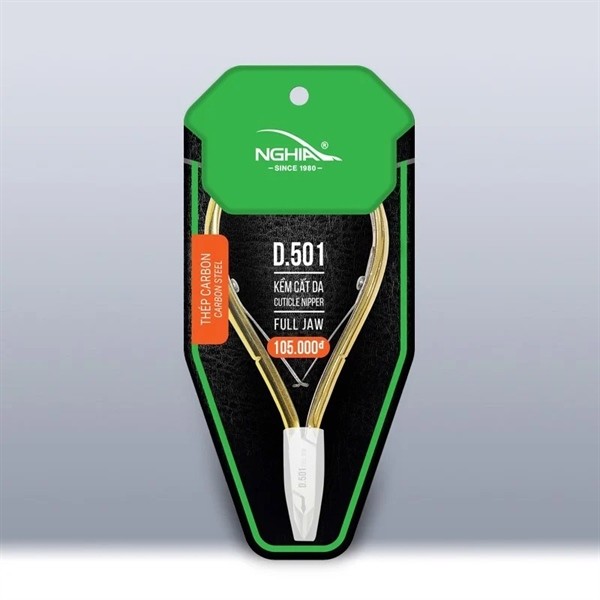 Kềm cắt da Kềm Nghĩa thép chuyên dụng mạ vàng D.501 Thép carbon, an toàn cho người dùng_thumbnail_1