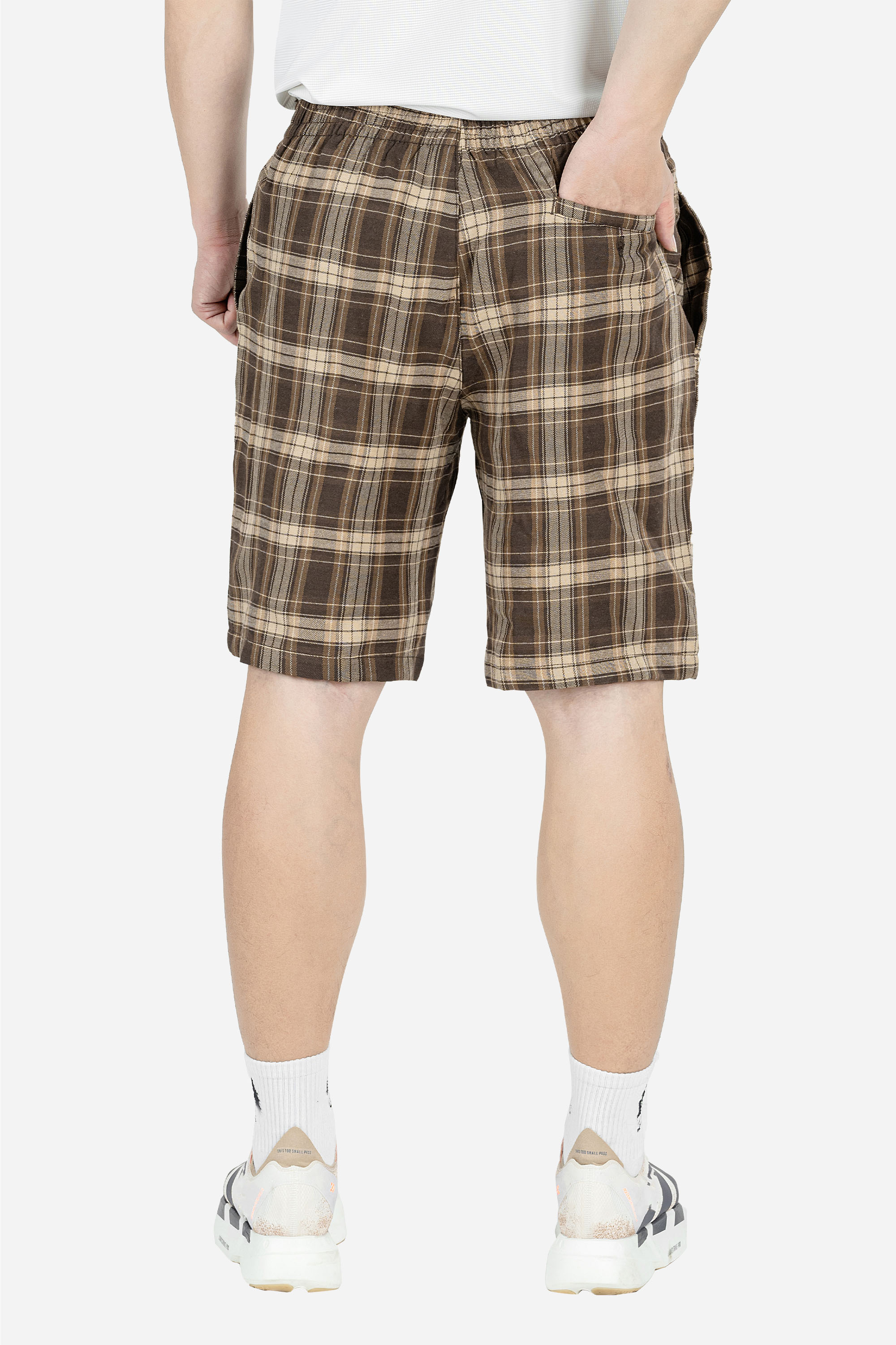 Quần Soọc Kẻ Caro Nam Trung Niên ANCHI Chất Liệu Cotton Dáng Suông Dài Qua Gối_thumbnail_18