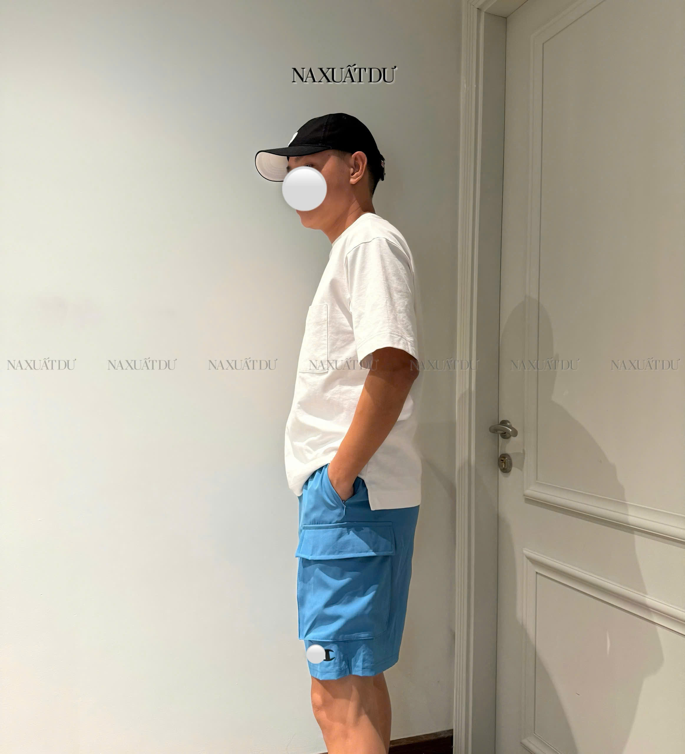 Quần đùi túi hộp " Champ " - Q175 (Sale)