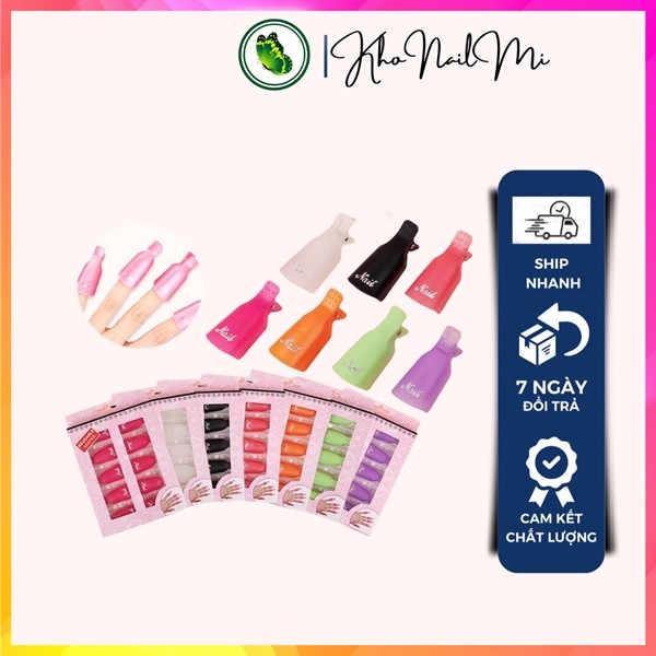 Kẹp ủ tháo gel móng chân - Bộ 5