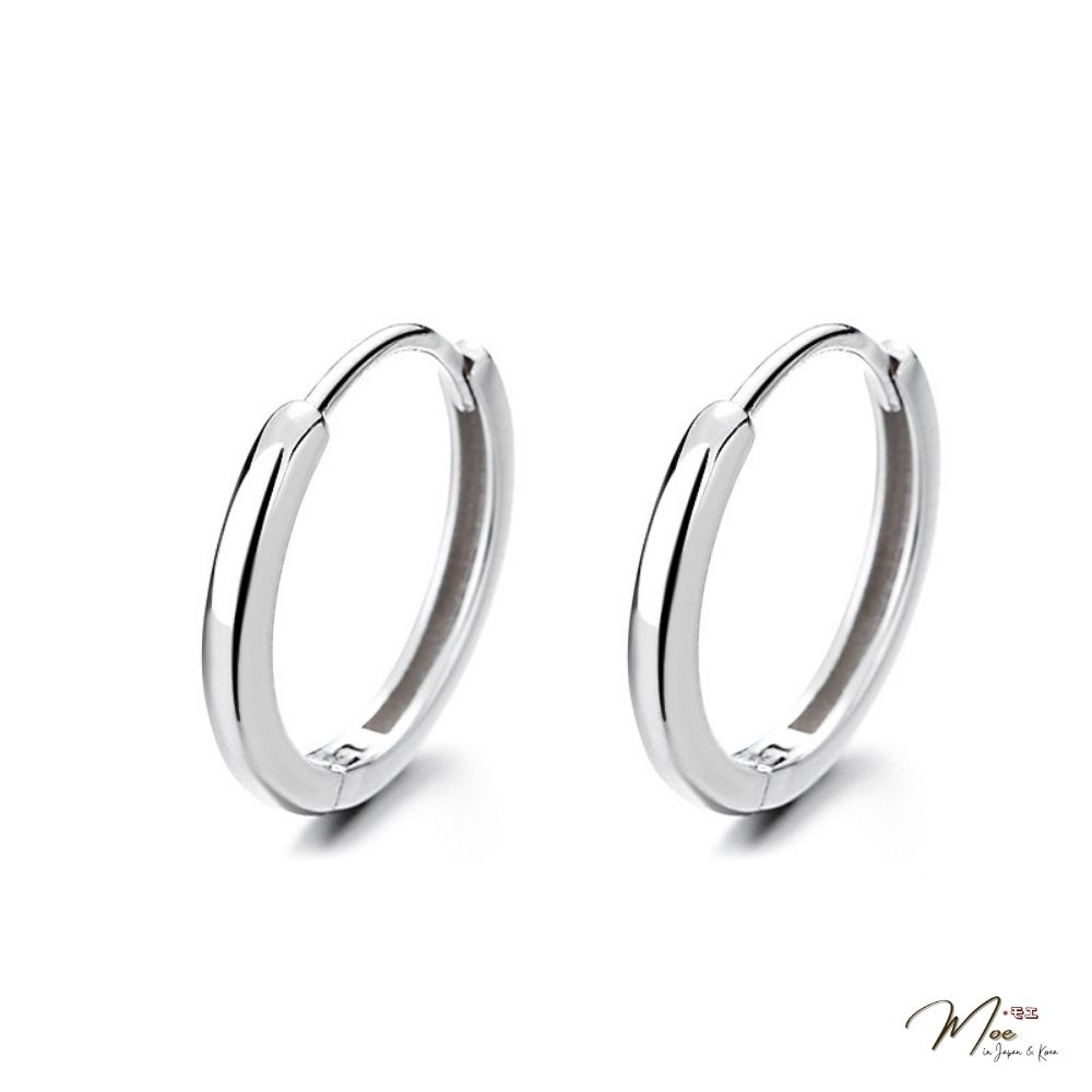 K215 - Khuyên tai bấm trơn size đại unisex_thumbnail_2