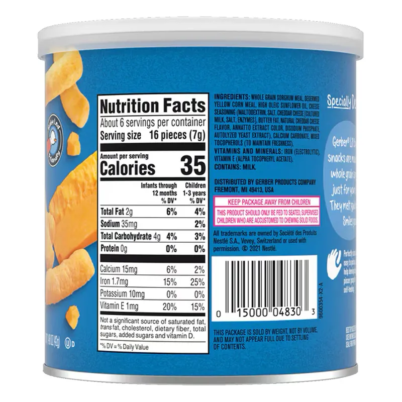 Bánh ăn dặm Gerber - phô mai - 42g - lùn_thumbnail_2