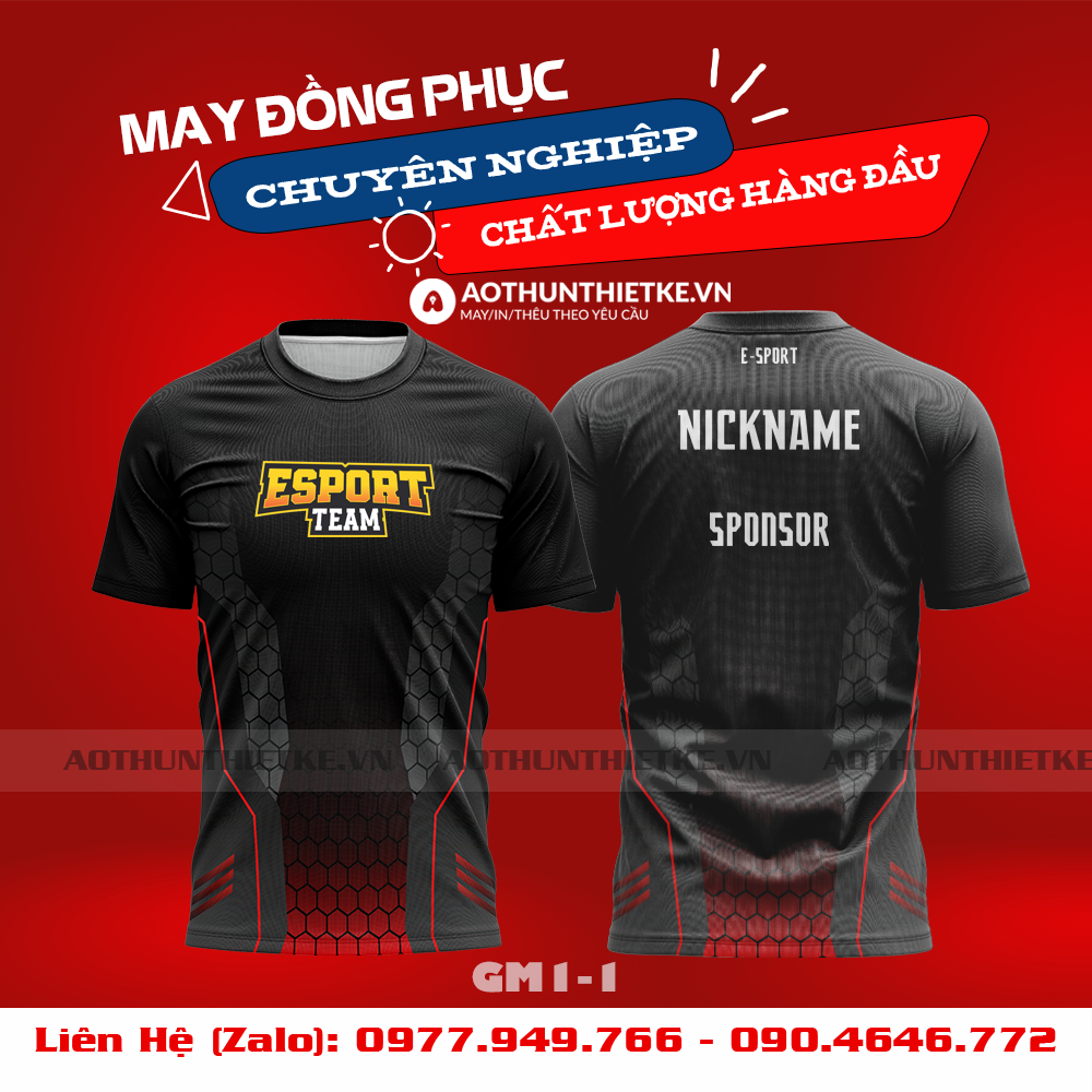 Mẫu Áo Game Thủ Esports Thiết Kế - TKGM89
