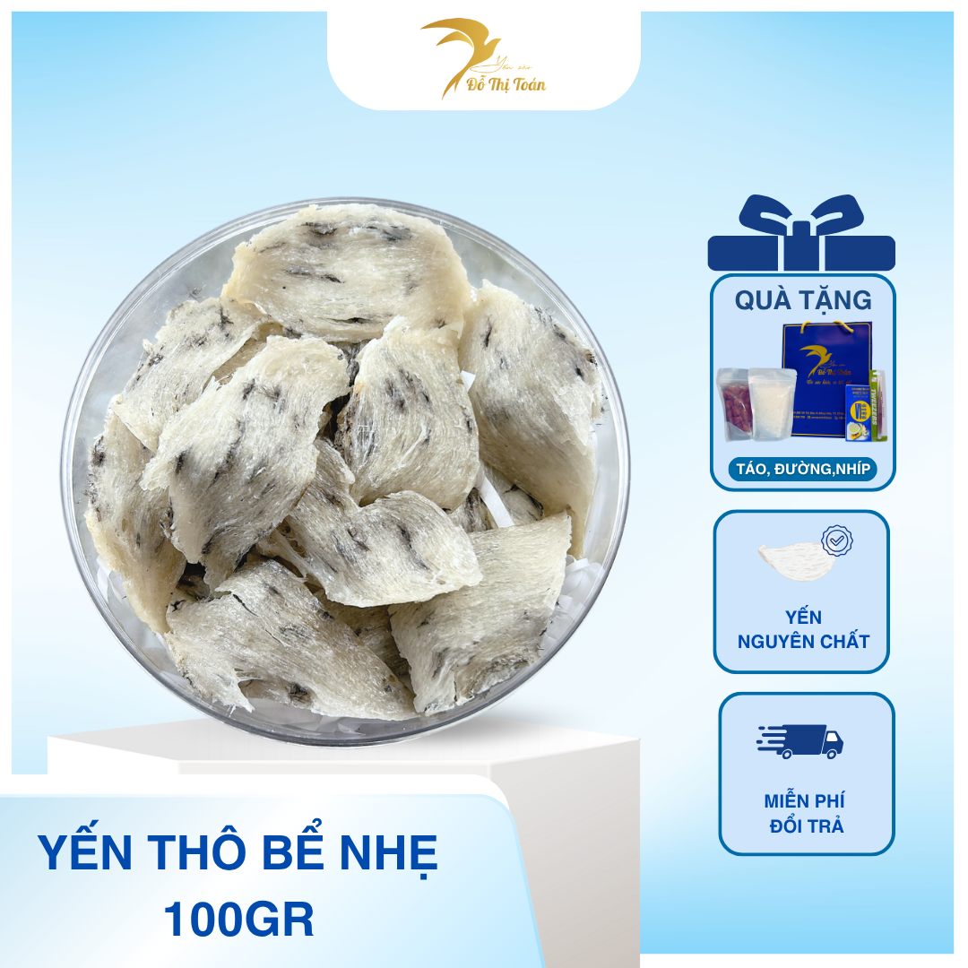 [T9] YẾN THÔ BỂ NỨT NHẸ- HỘP 100GR