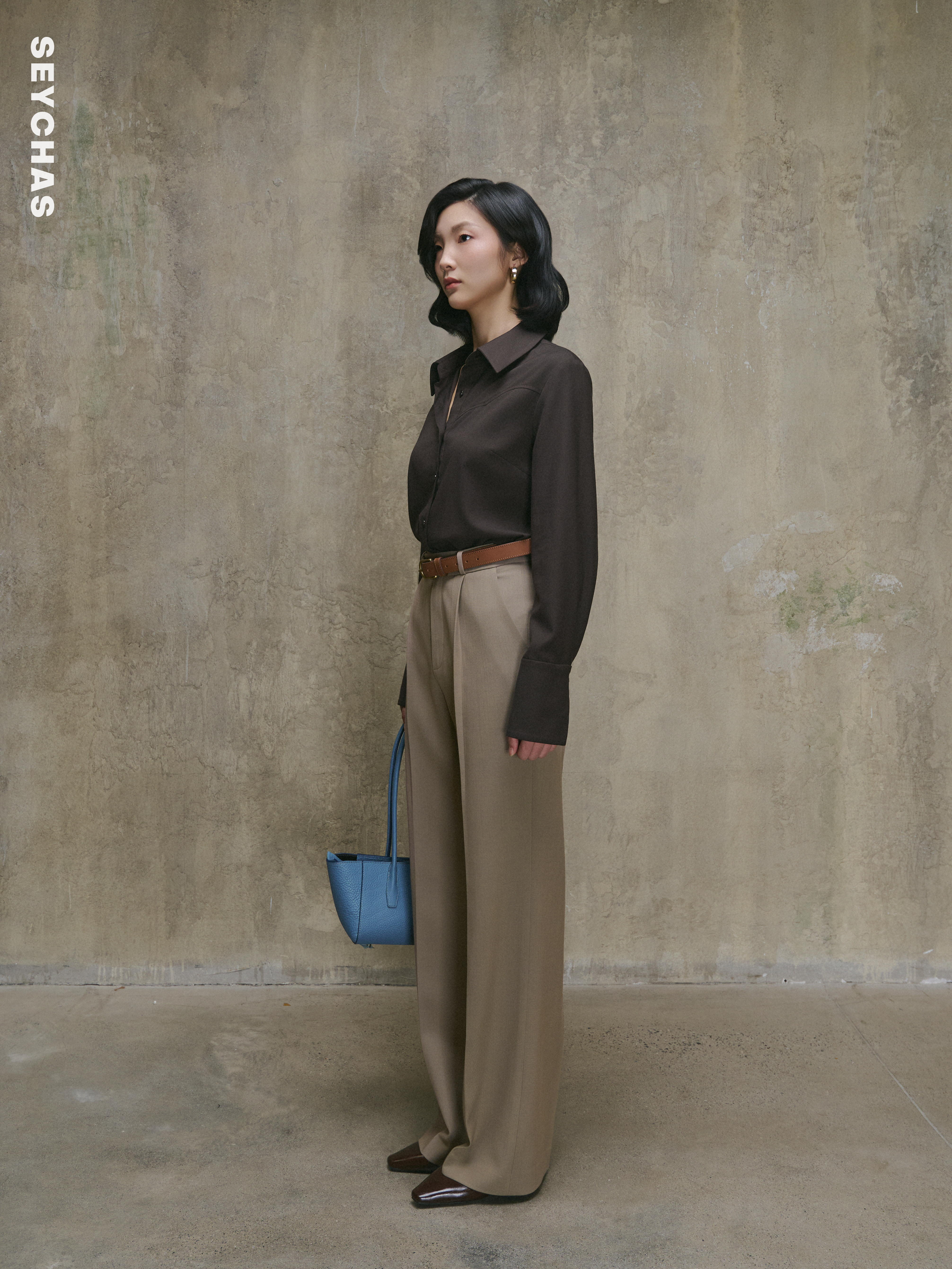 VELIN SHIRT-  Dark brown_thumbnail_1