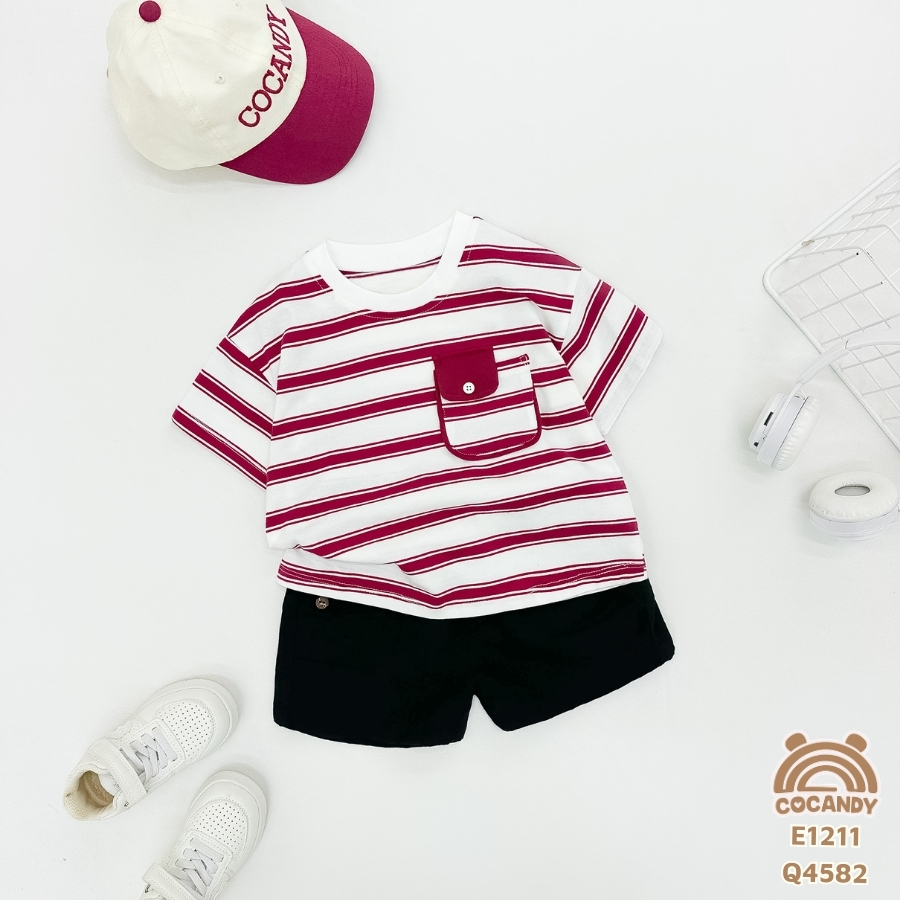 Quần cộc xước ĐEN can túi ốp kiểu 2 bên_thumbnail_1