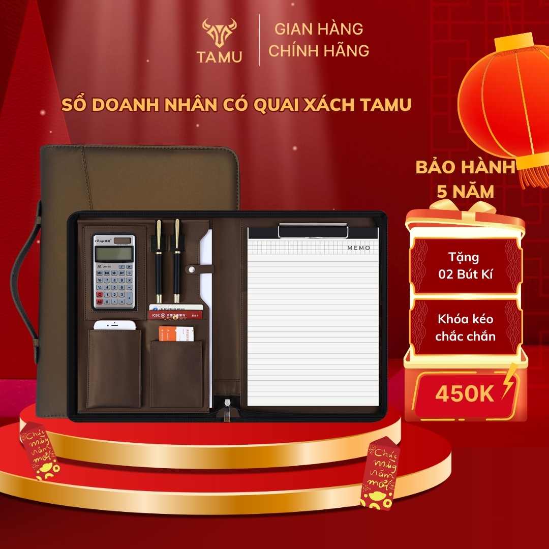 Sổ Tay Doanh Nhân TAMU Tặng Kèm Bút Kí và Giấy Chống Mỏi Mắt Đựng Laptop 14inch_thumbnail_10