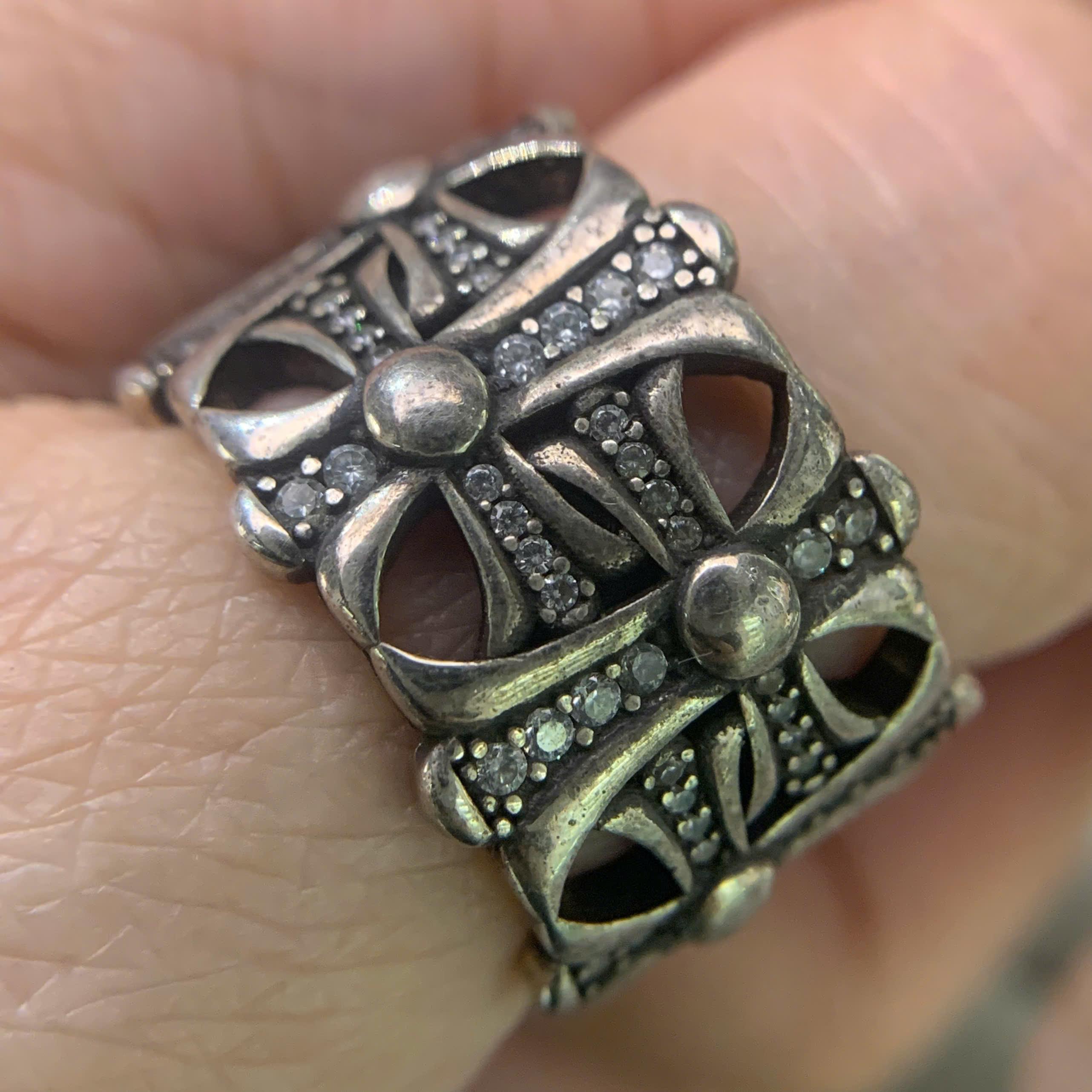 nhẫn kiểu chrome heart thành cao size 9 _thumbnail_3