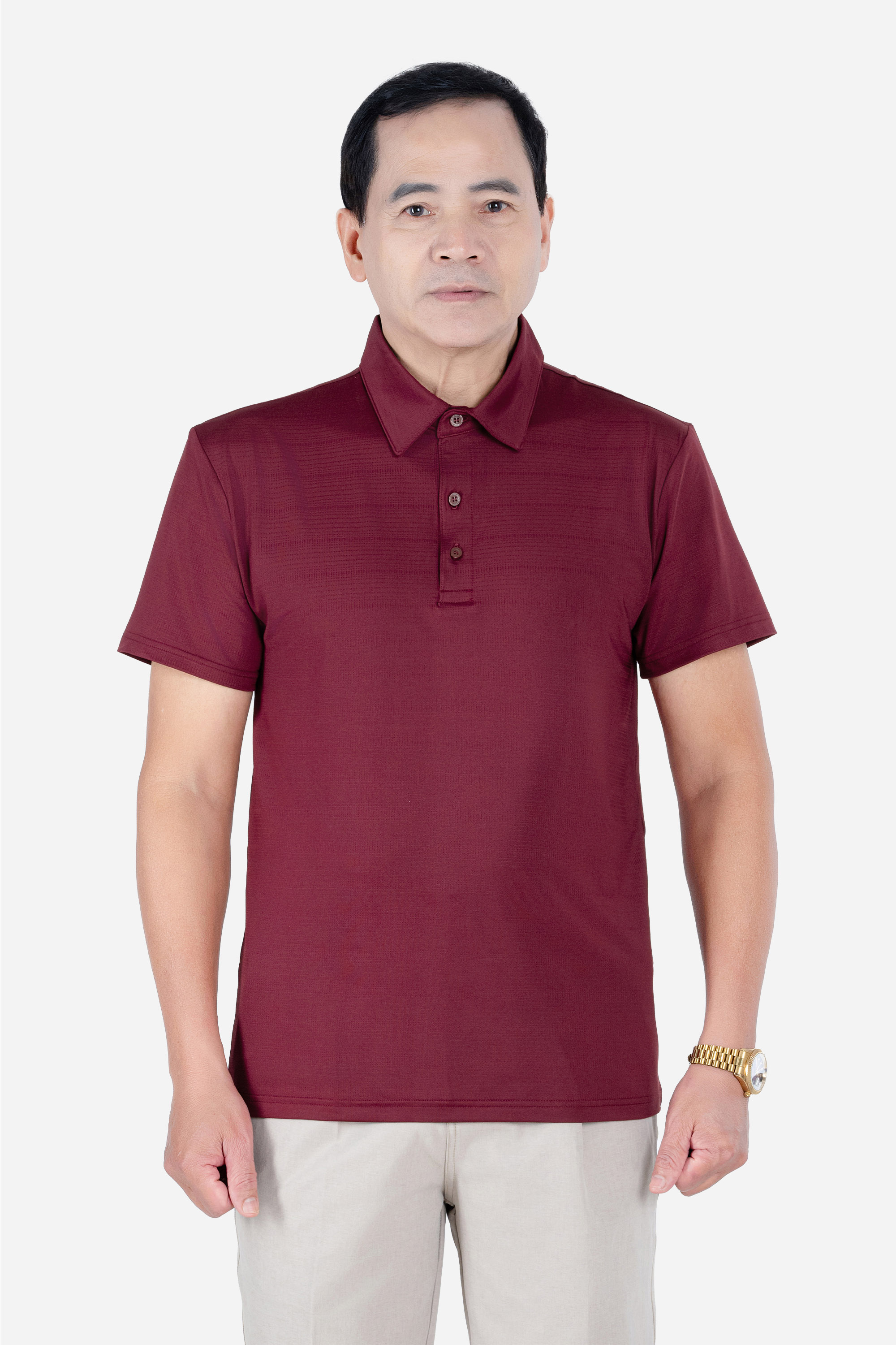 Áo Polo Thể Thao Nam Trung Niên ANCHI Chất Liệu Thun Lạnh Phom Suông Vạt Ngang_thumbnail_7