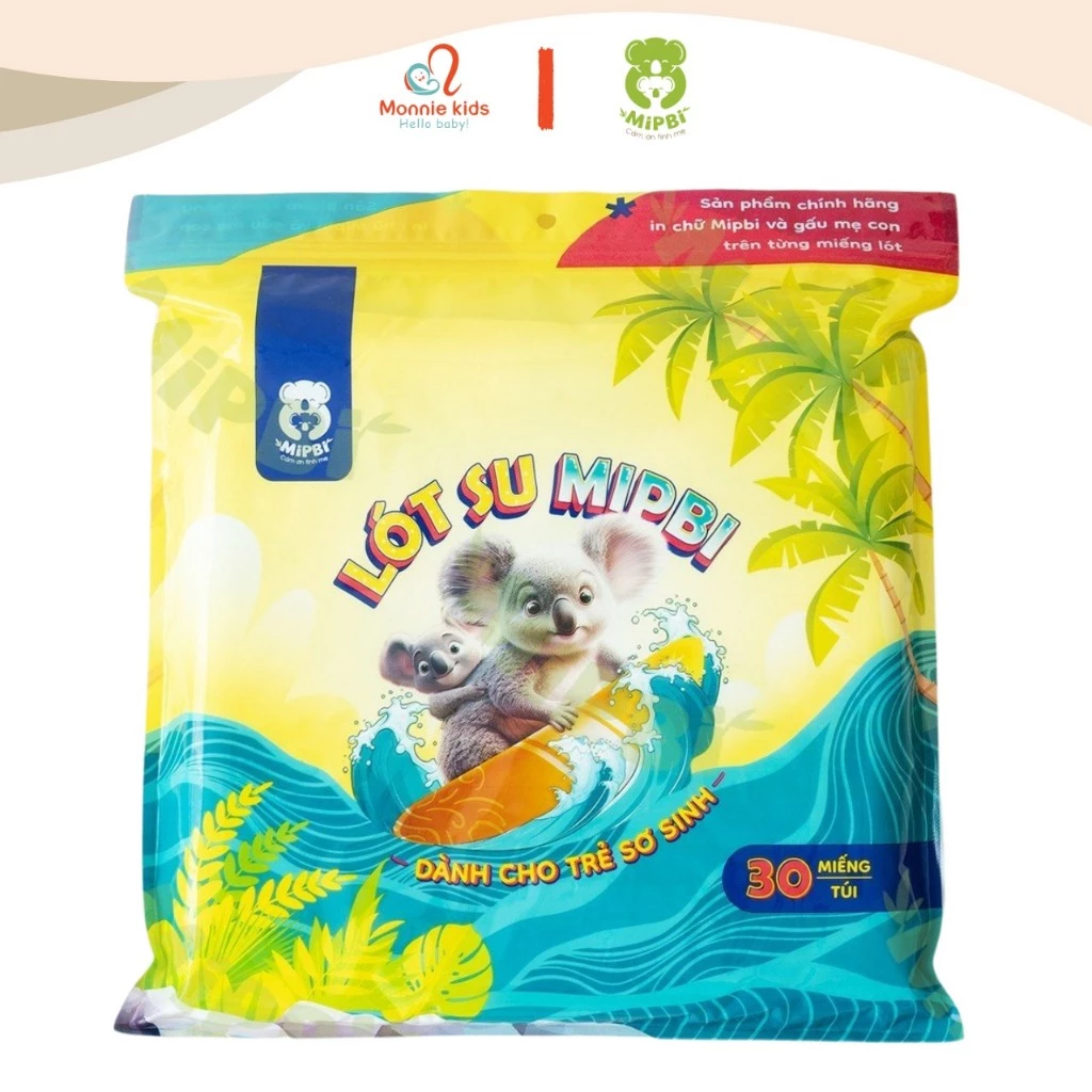 Lót su sơ sinh 30 miếng