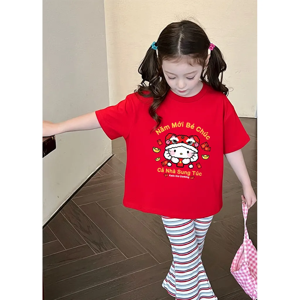 Áo thun kid Kado vải cotton thoáng mát mềm mại cho bé thoải mái cả ngày in mix 2855_thumbnail_4