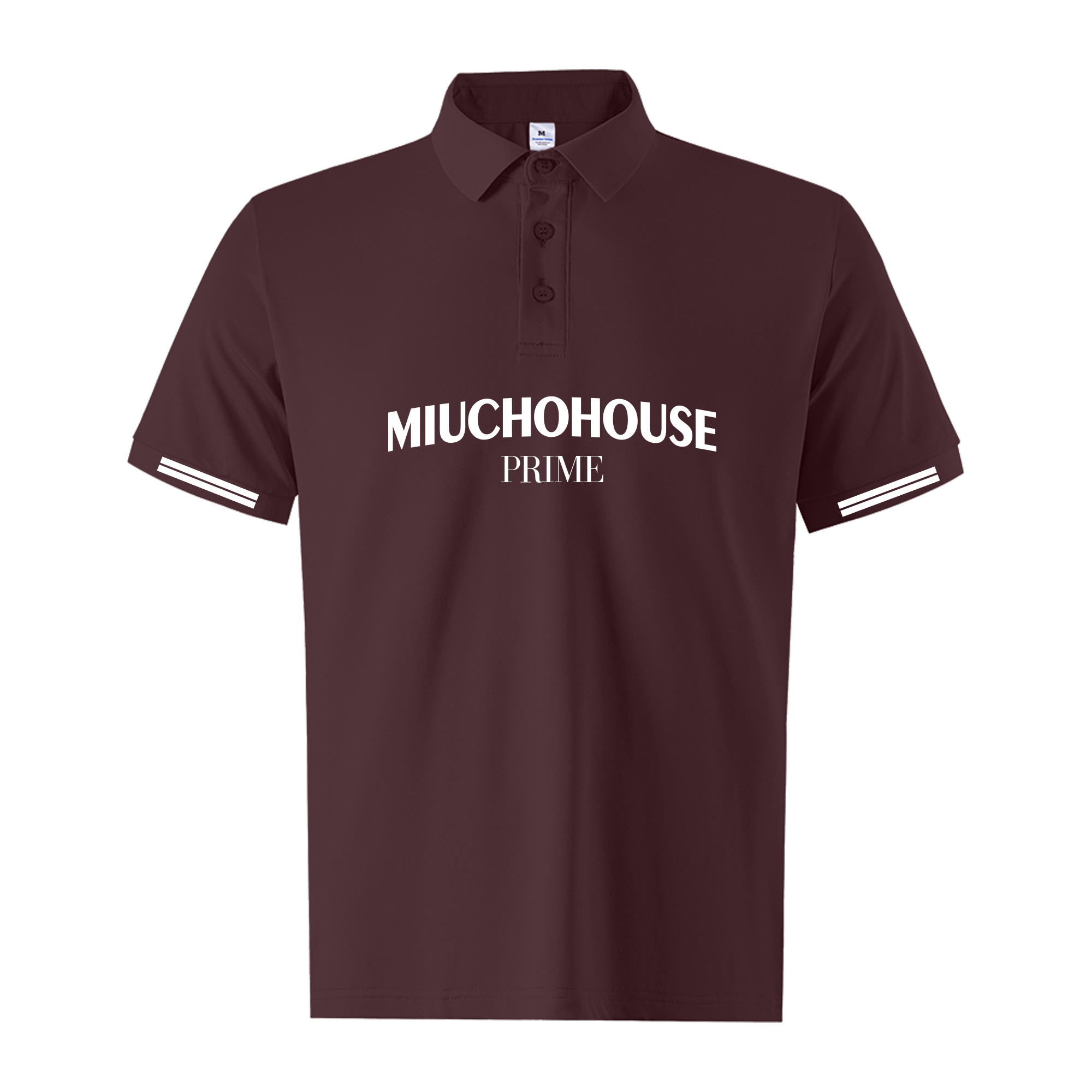 Áo polo nam form vừa 2238 Miucho Iconic vải cá sấu polyester co giãn thoáng mát in typography_thumbnail_9