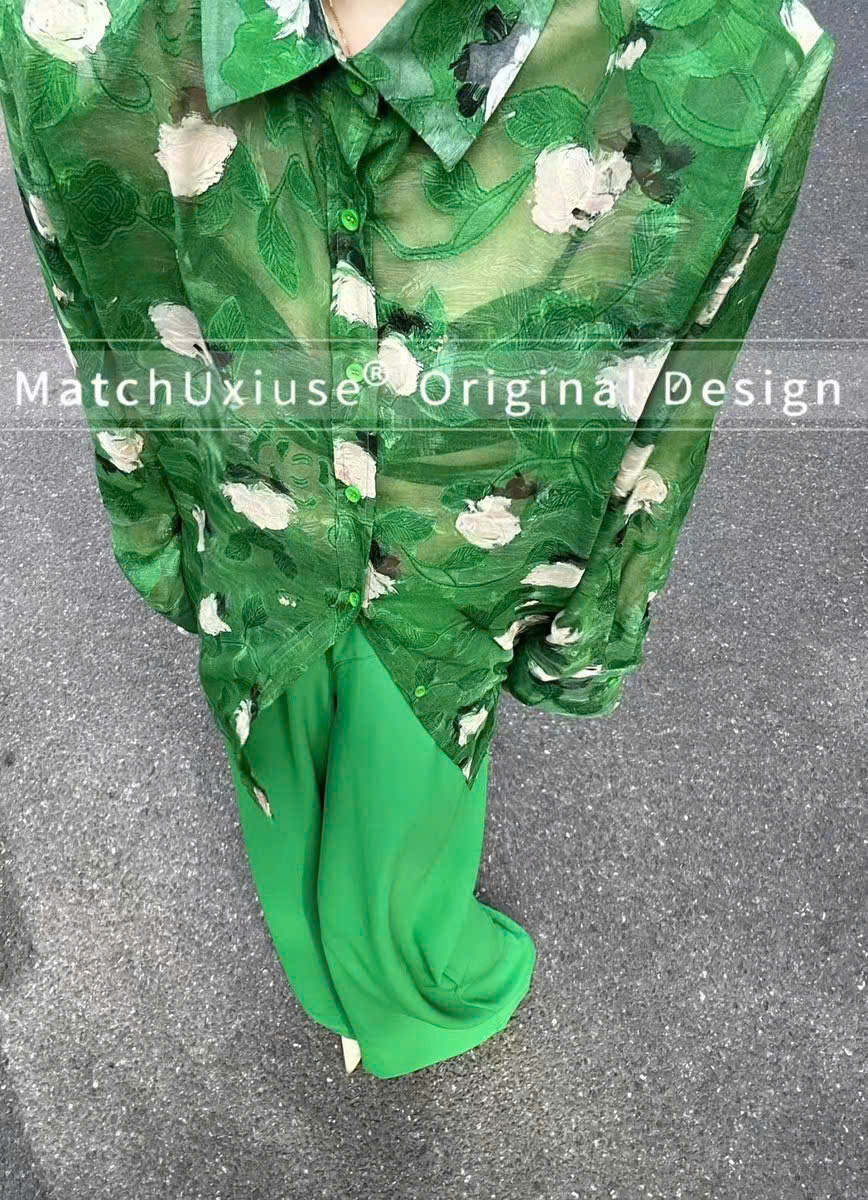 Áo somi họa tiết 2 màu ( XANH )_thumbnail_5