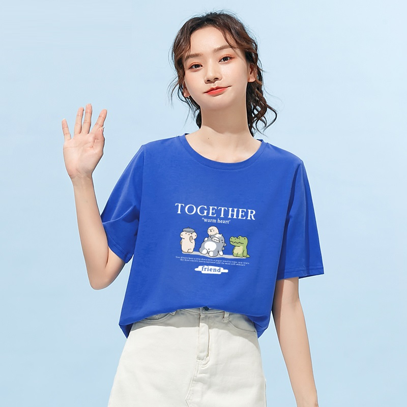 [Form Rộng] Áo thun nữ in hình Gấu Together - LOZA CT4149_thumbnail_3