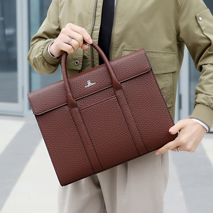 Cặp da nam công sở văn phòng thương hiệu KUQIDAISHU đựng máy tính laptop giấy tờ A4 chống nước  chống trầy xước da PU cao cấp_thumbnail_2