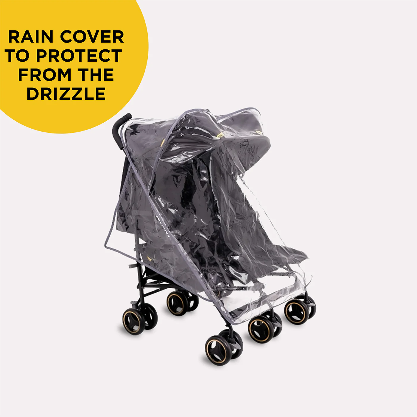 Xe đẩy Ezra - Đôi Jovikids cho bé 0-3 tuổi (màu đen) [NHẬP CODE 