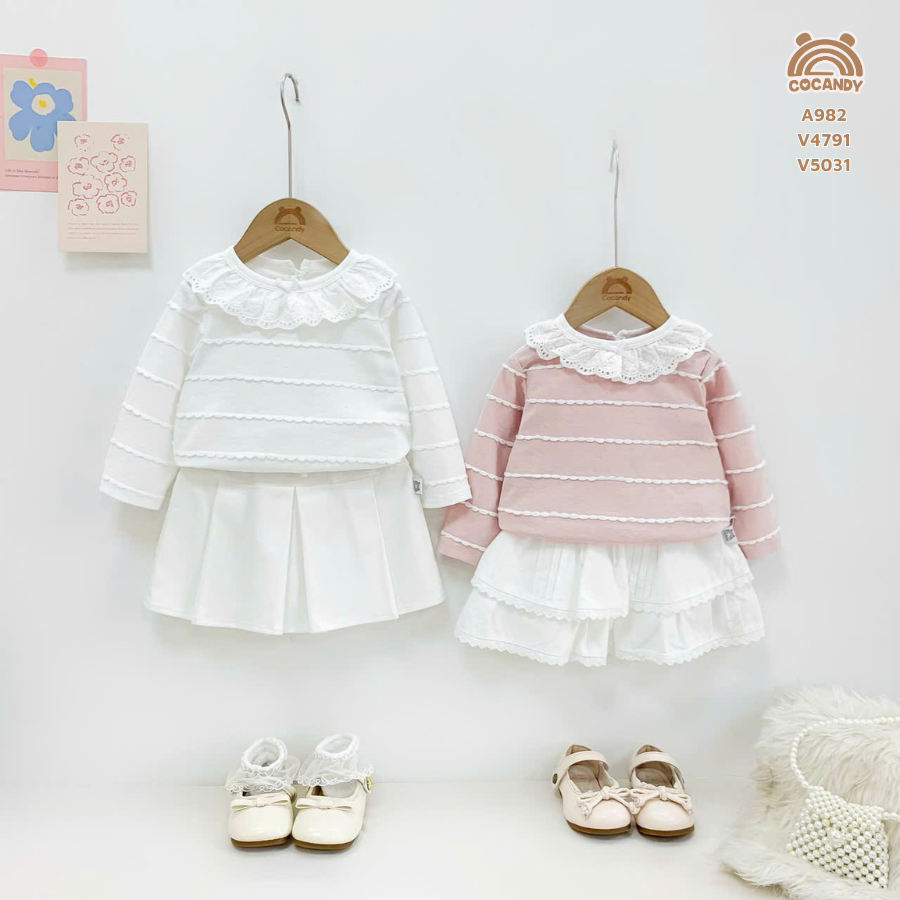 Áo dài HỒNG sóng nhún bèo cổ_thumbnail_4