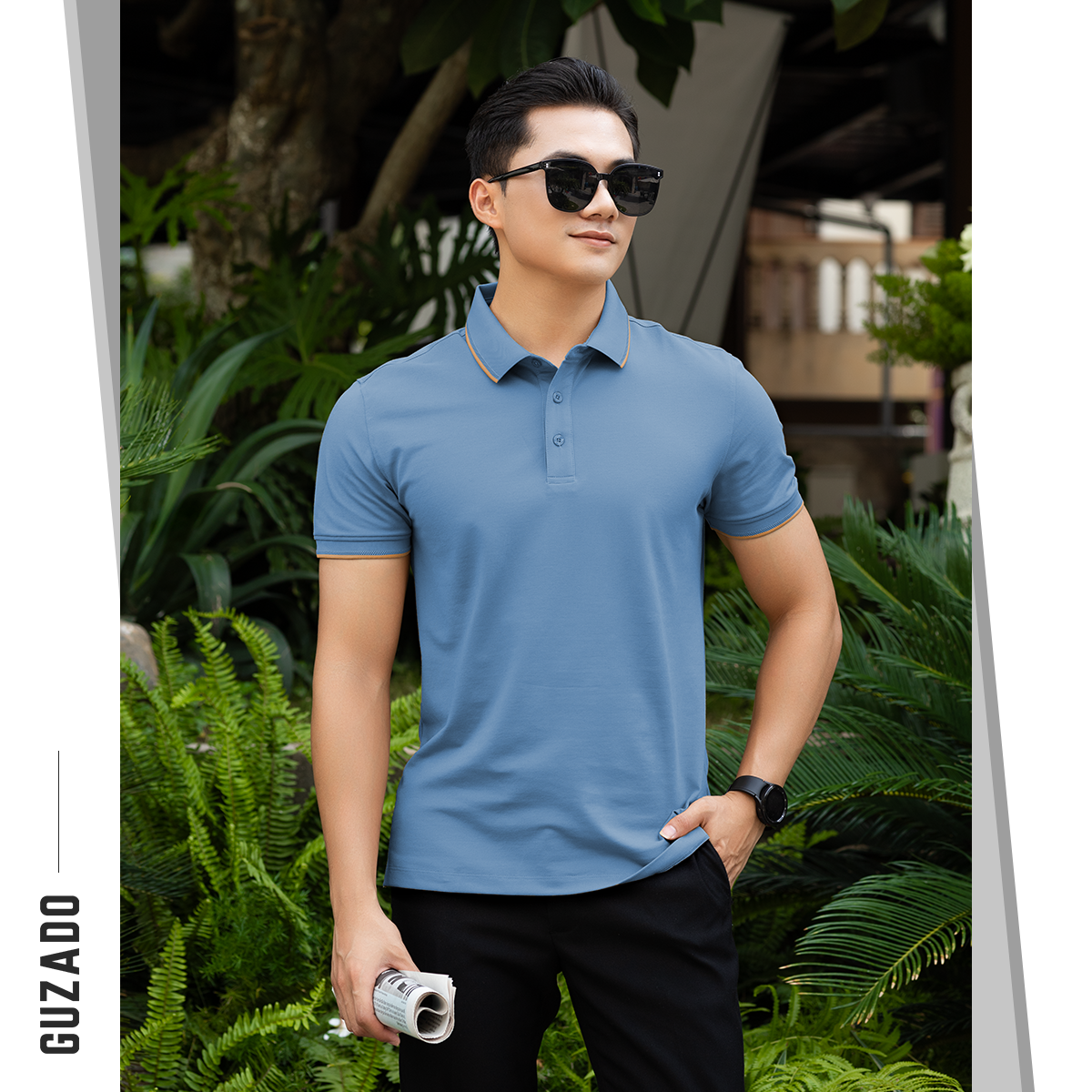 Áo Polo Nam GUZADO Coolmax Premium, Sang Trọng Lịch Lãm MPS207