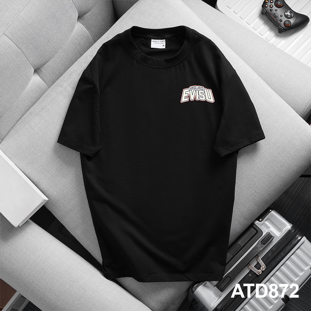 Áo thun Evisu nam form rộng local brand ATD872 Miucho Iconic tay ngắn vải cotton cổ tròn in mix_thumbnail_8