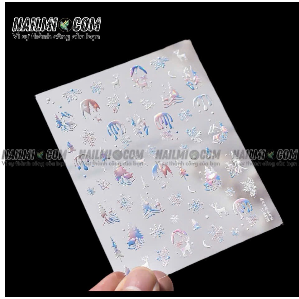 Sticker nail 5D bông tuyết To4475