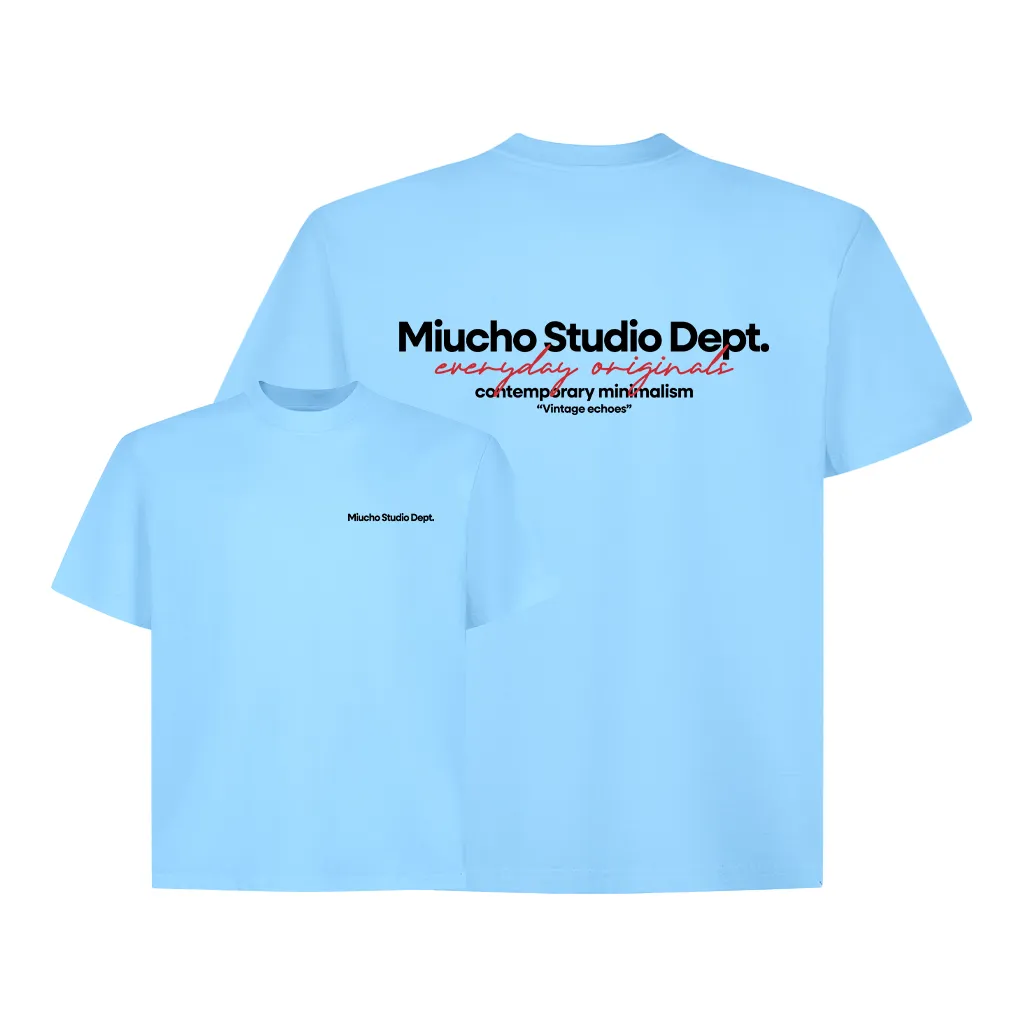 Áo thun boxy nam nữ Miucho Studio Dept 2568 vải cotton 2c thoáng mát basic nhiều màu in typography_thumbnail_10
