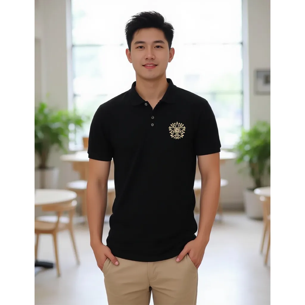 Áo polo form regular trẻ trung nam tính 2504 Miucho Iconic vải cá sấu thoáng mát cổ trụ in artwork_thumbnail_2