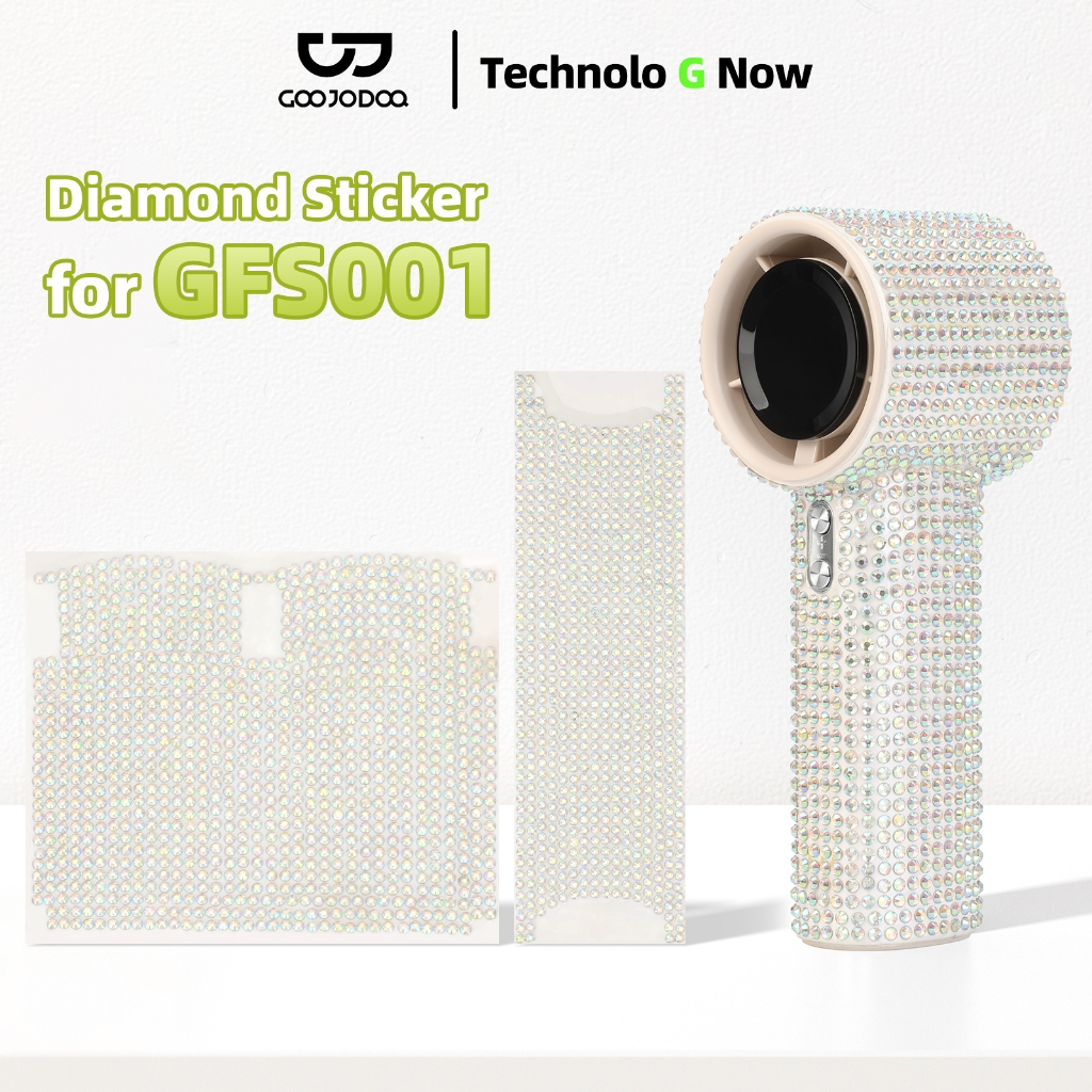 GOOJODOQ Mini Fan Diamond Sticker