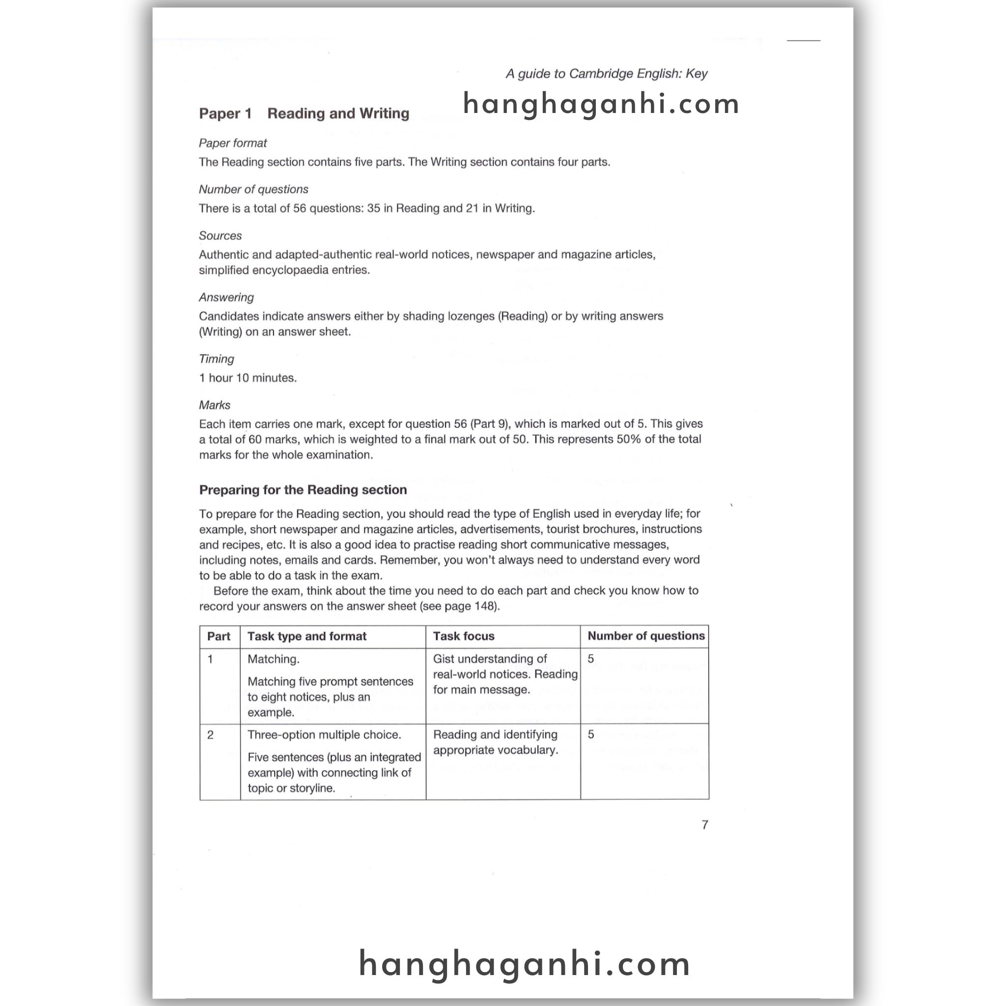Sách Cambridge Key English Test (Ket) 6 With Answers_thumbnail_3