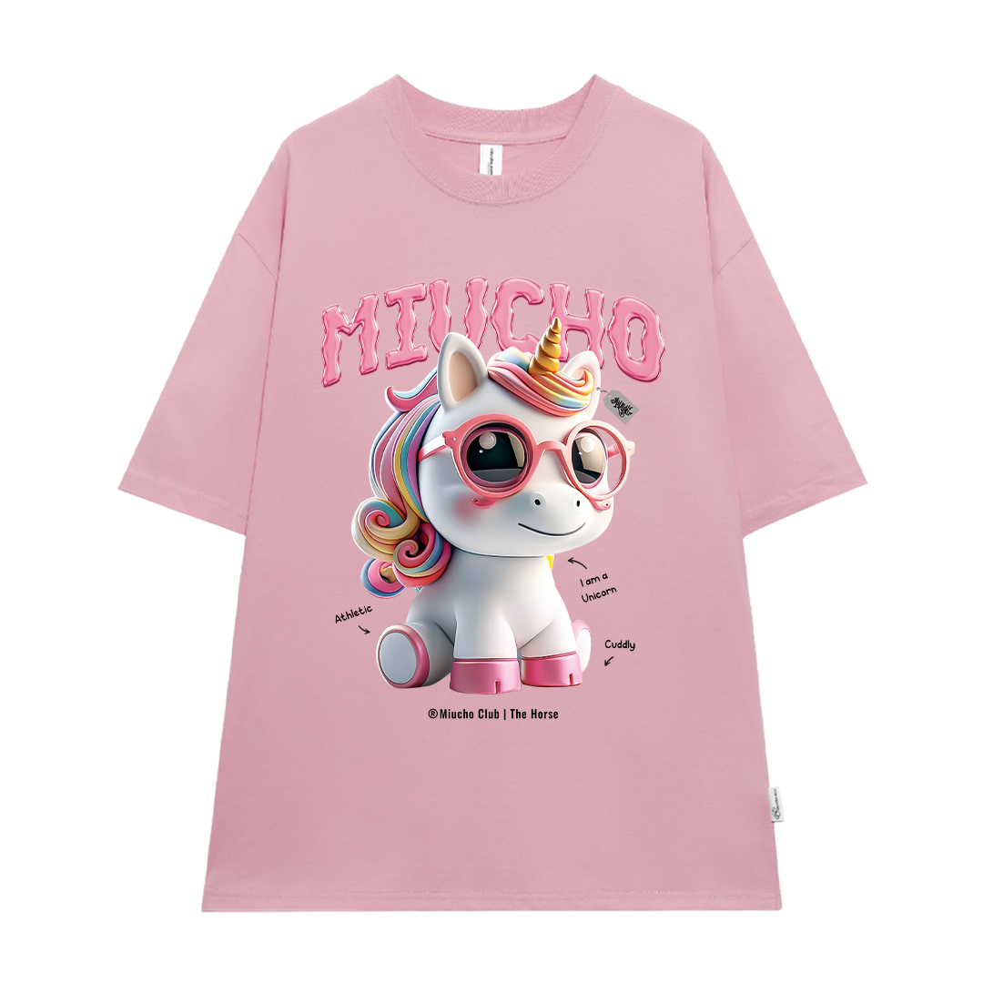 Áo thun form rộng 12 con giáp tuổi Ngọ ATD1245 Miucho tay ngắn cổ tròn in mix_thumbnail_8