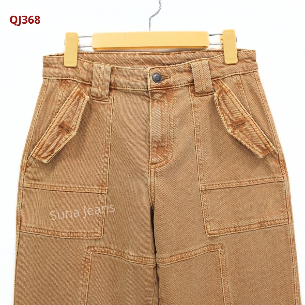 QJ368- Jeans baggy vàng bò_thumbnail_9