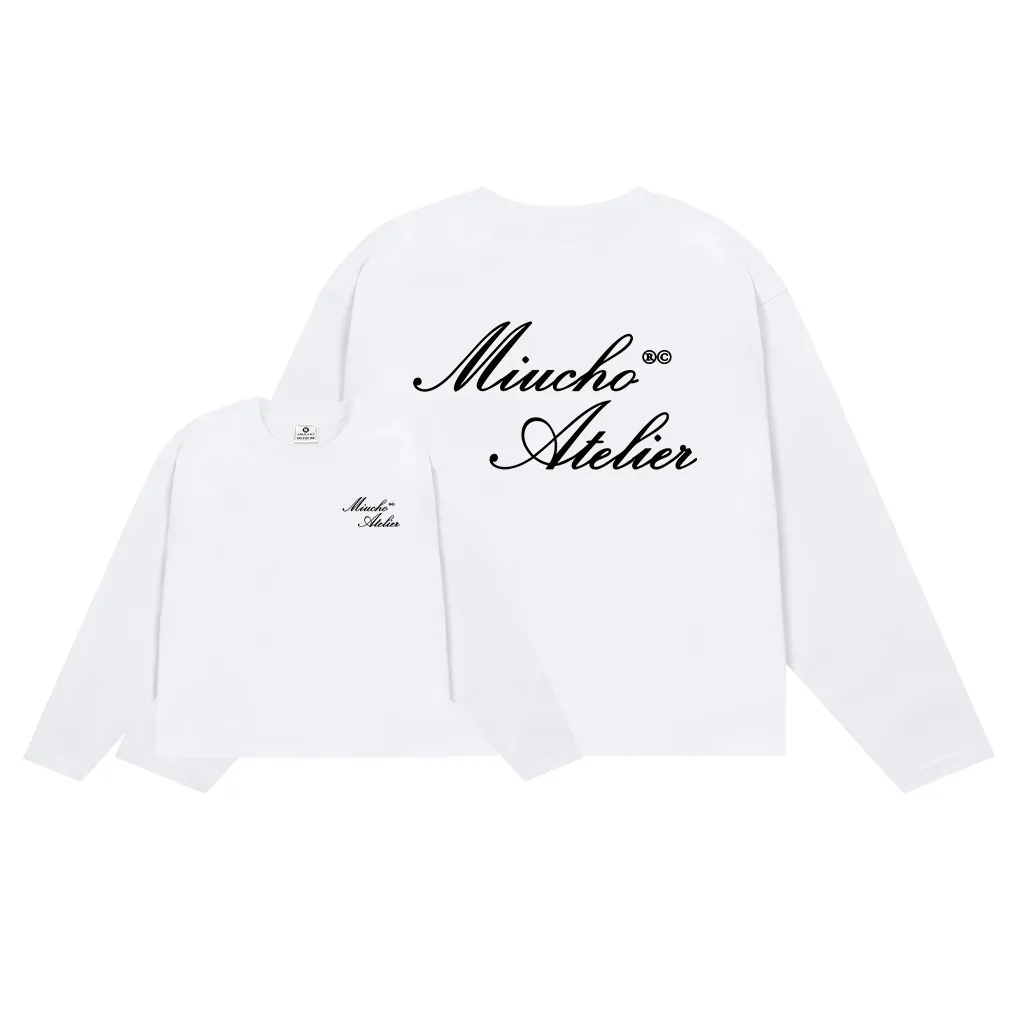 Áo phông nam form boxy tay dài Miucho Club vải cotton co giãn 2 chiều thoáng mát cổ tròn in basic 2677_thumbnail_0