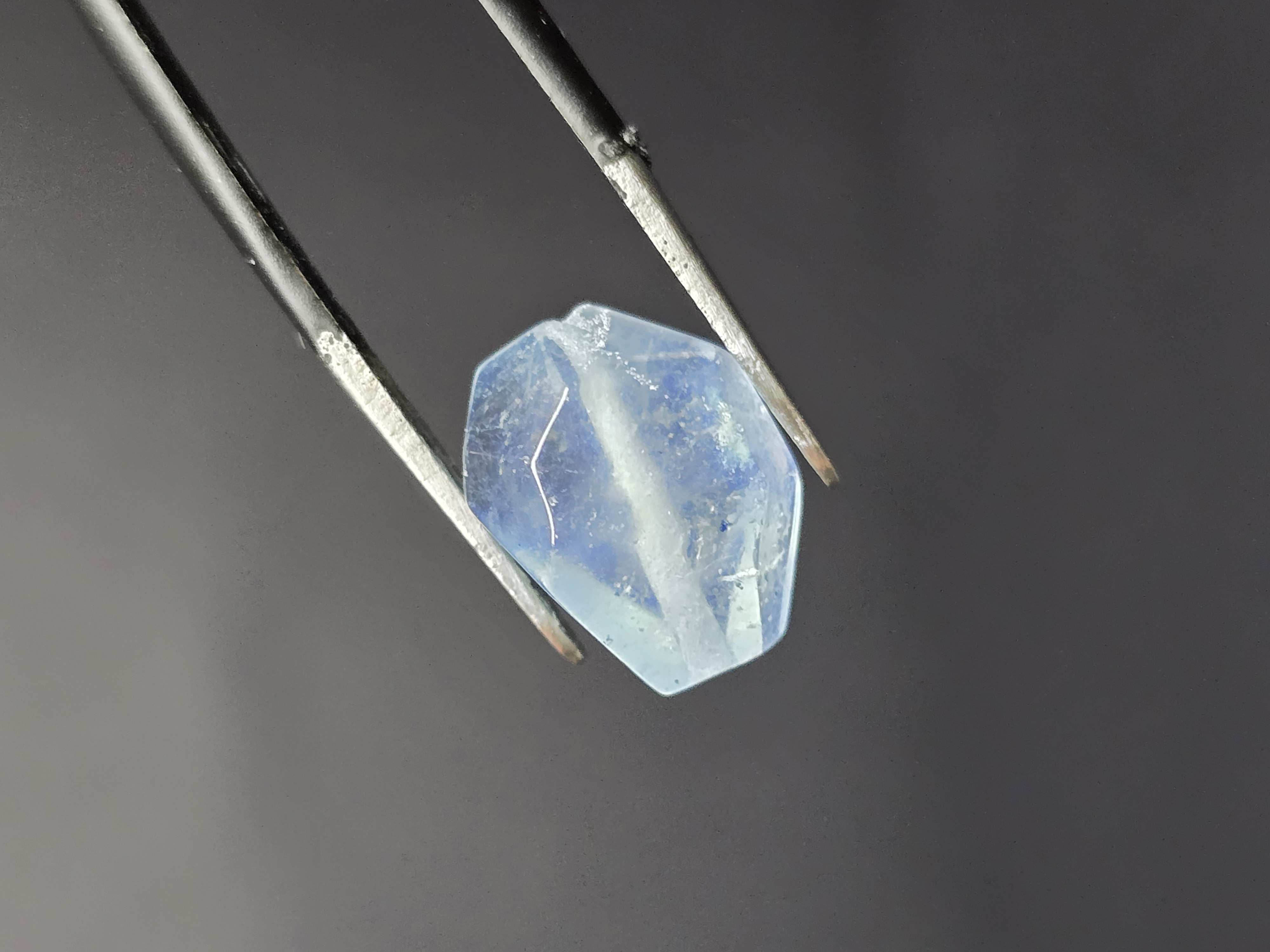 Hạt Lẻ Đá Aquamarine Freeform  (Đã Xỏ Lỗ - Bán Lẻ 1 Viên)_thumbnail_3