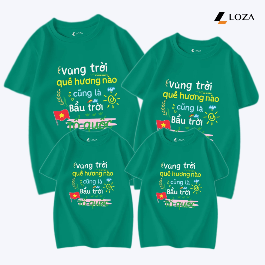 [Form rộng] Áo phông gia đình 'Vùng trời quê hương' 3-4-5 người - LOZA RT3176-AT3176_thumbnail_5