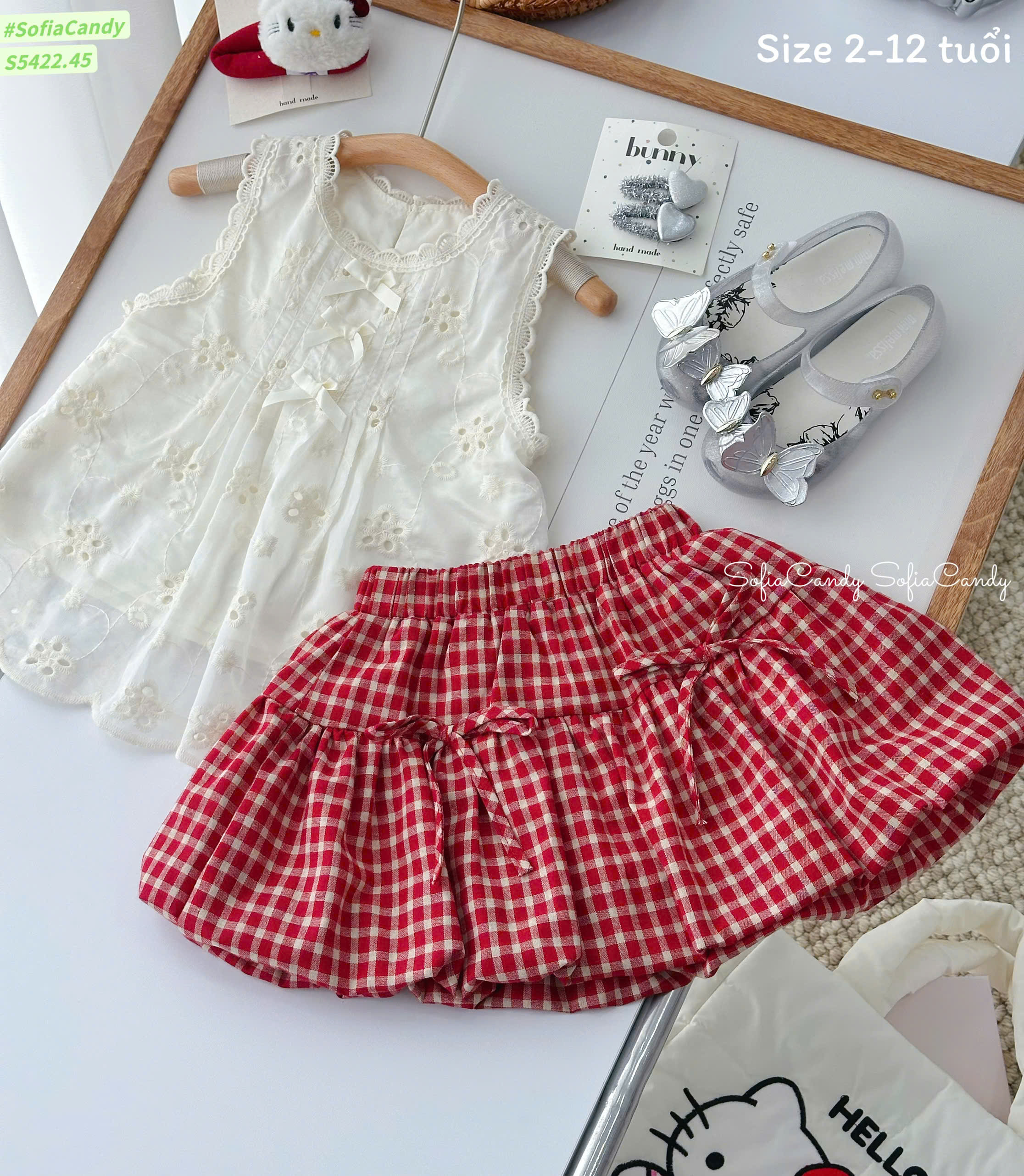 S35 SET BỘ CHÂN VÁY BÍ CARO