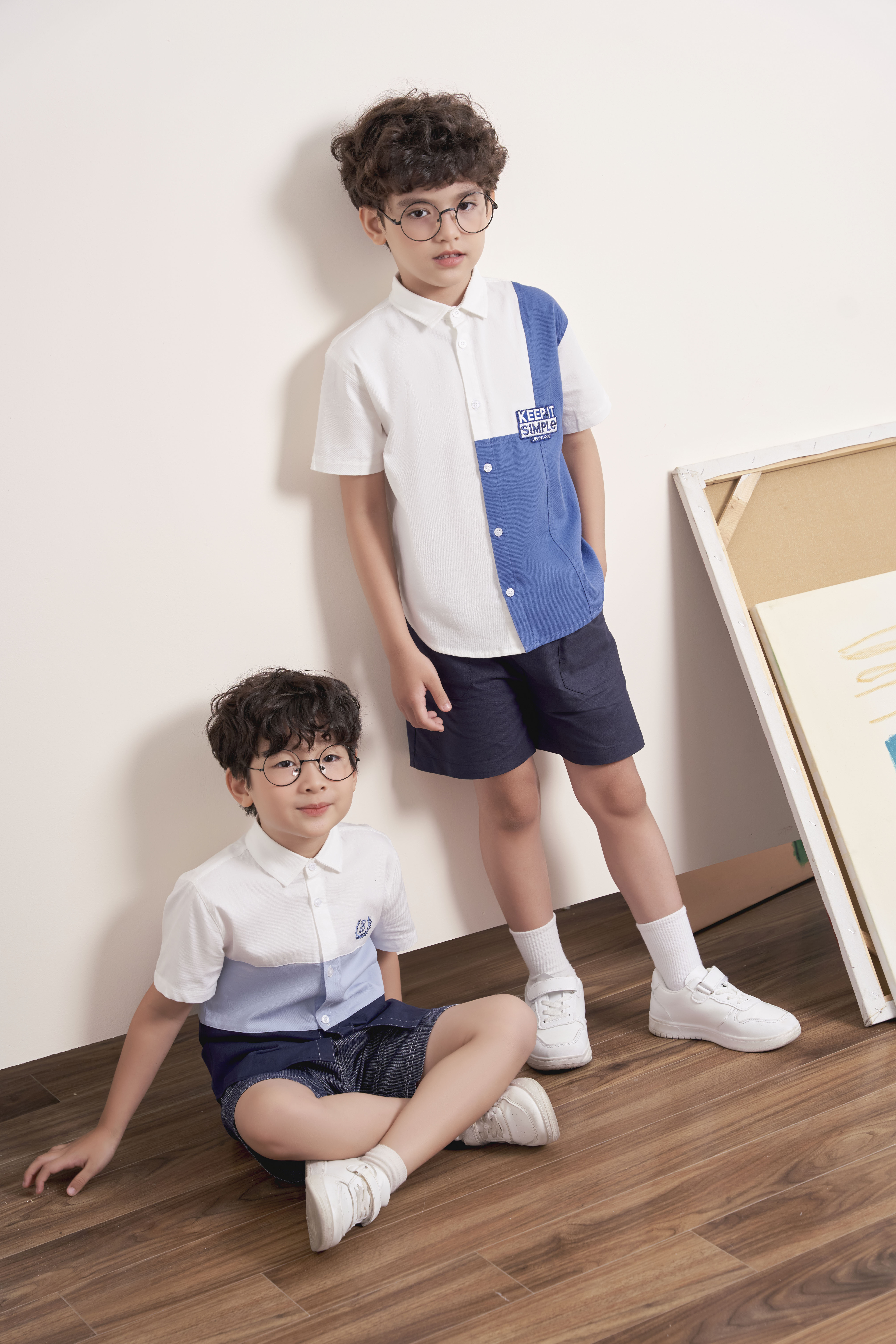 Áo sơ mi cộc tay phối ba màu_thumbnail_5