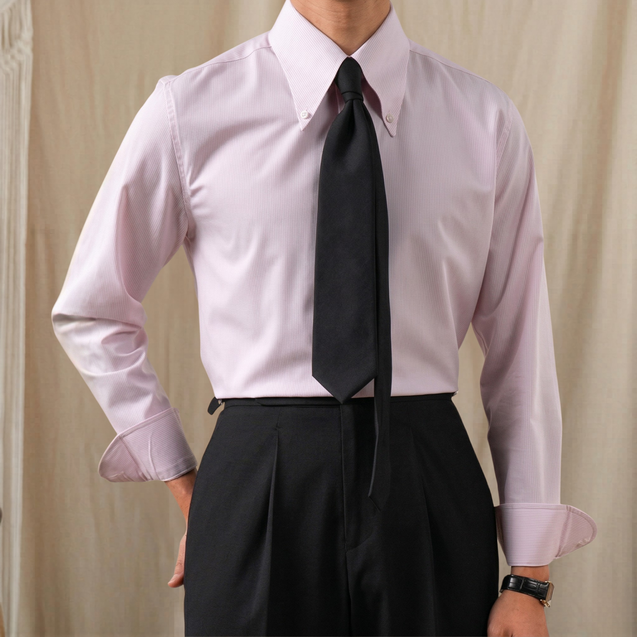 Áo Sơ Mi Sọc Cổ Point_thumbnail_5