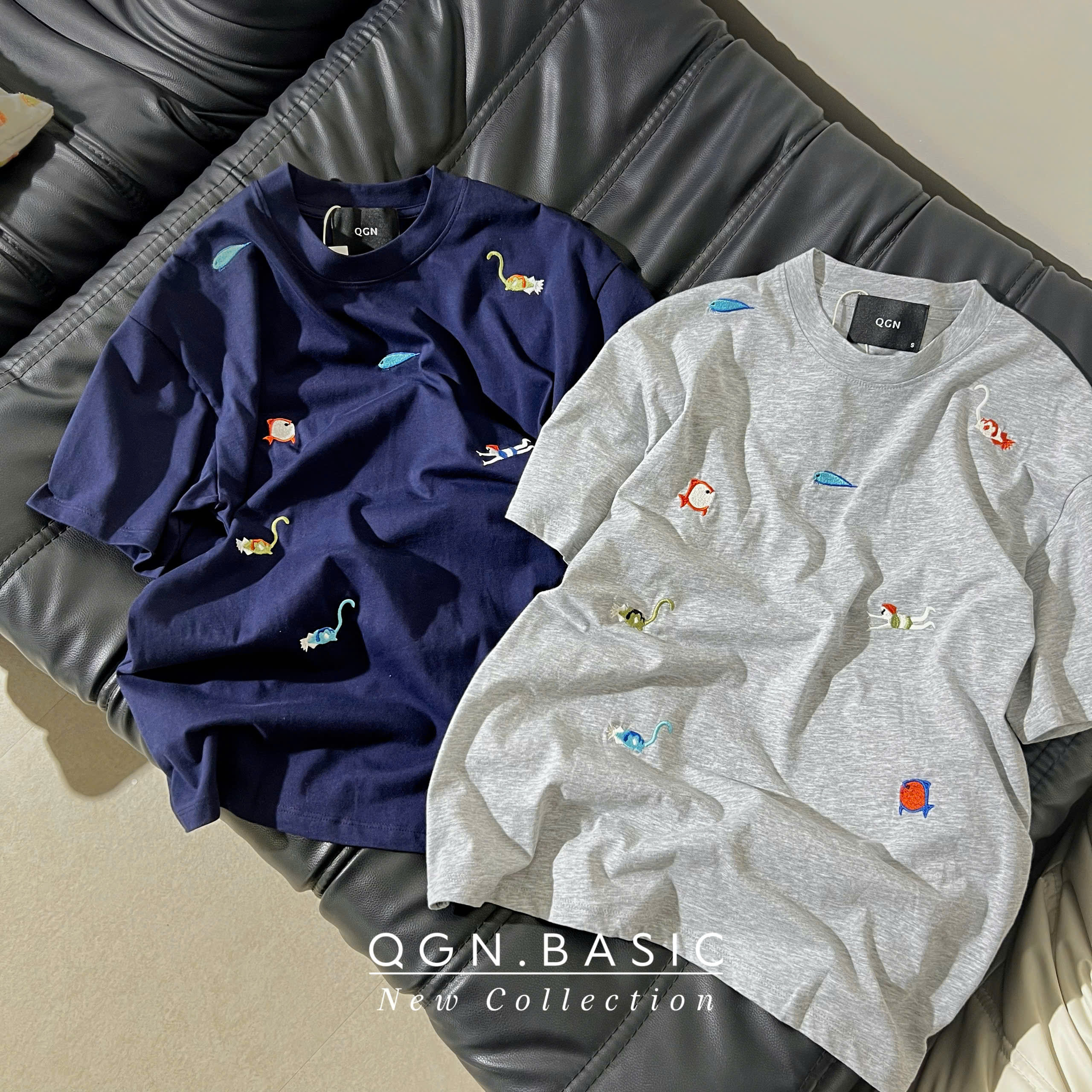 Áo thun thêu 2M ( XANH ĐEN )_thumbnail_3