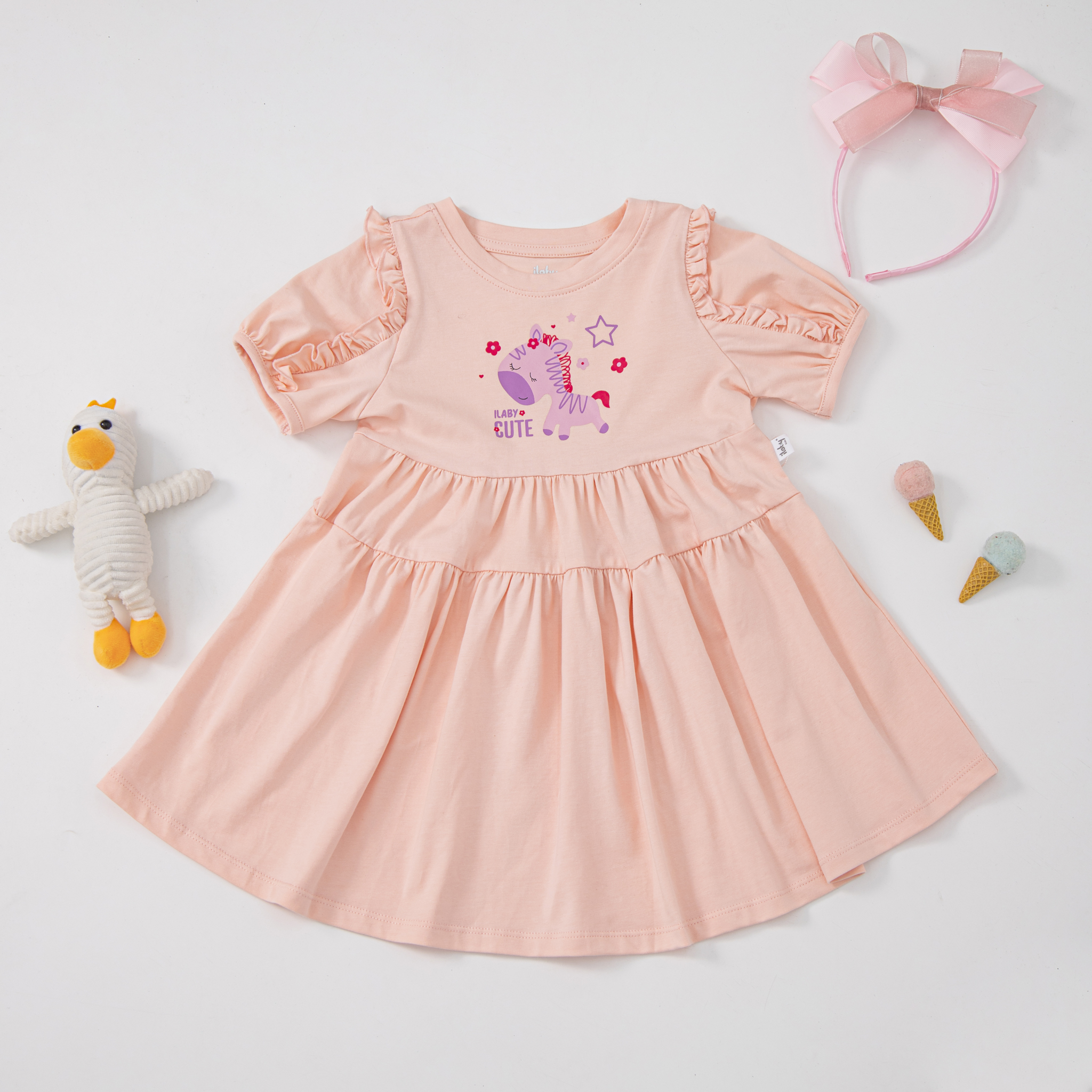 Váy thun in hình phối bèo tay_thumbnail_6