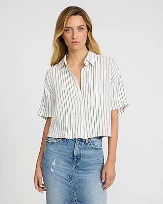 AM191 - Áo sơ mi crop