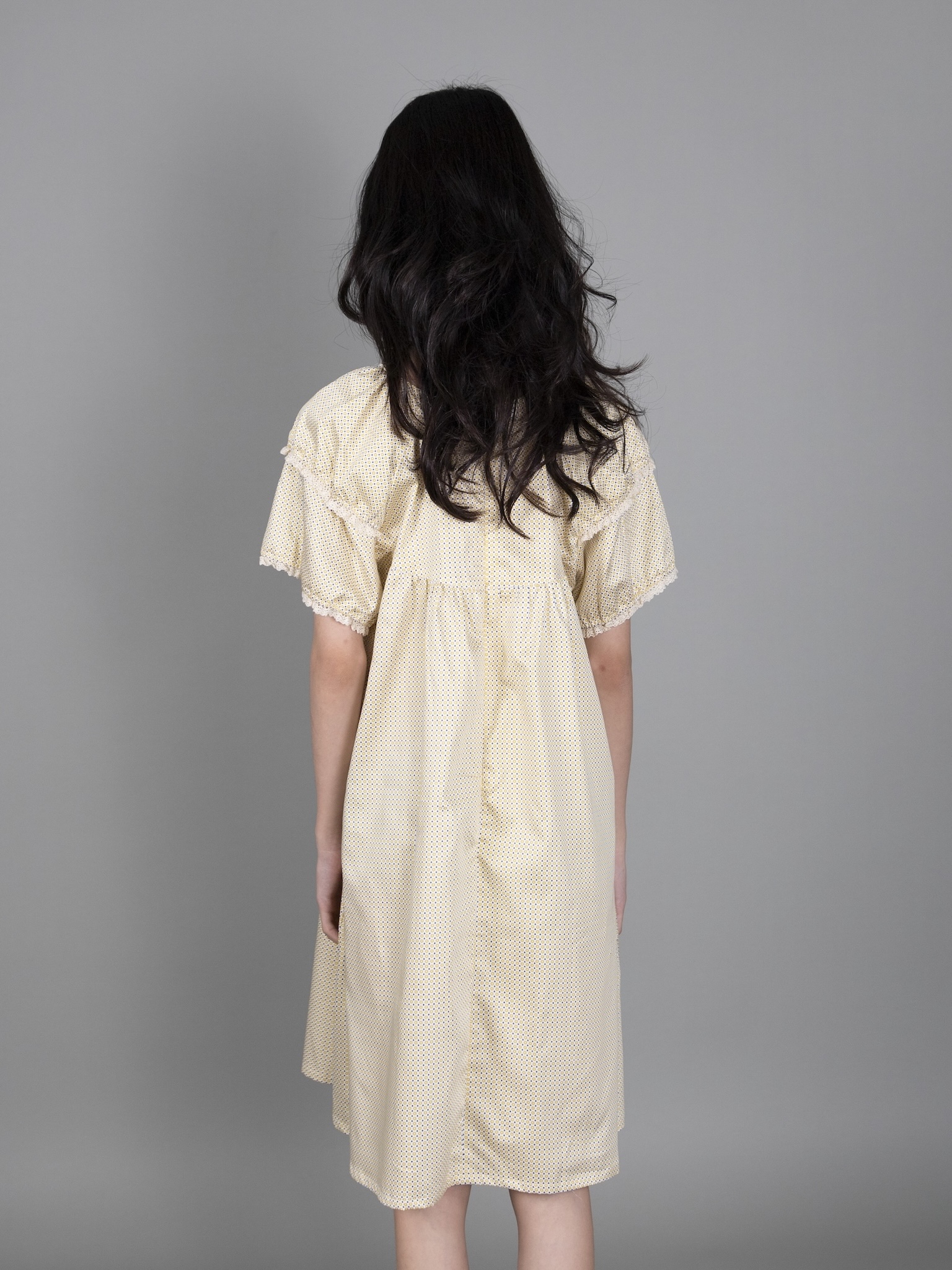 Váy họa tiết hoa vàng chấm xanh tay viền zen_thumbnail_3